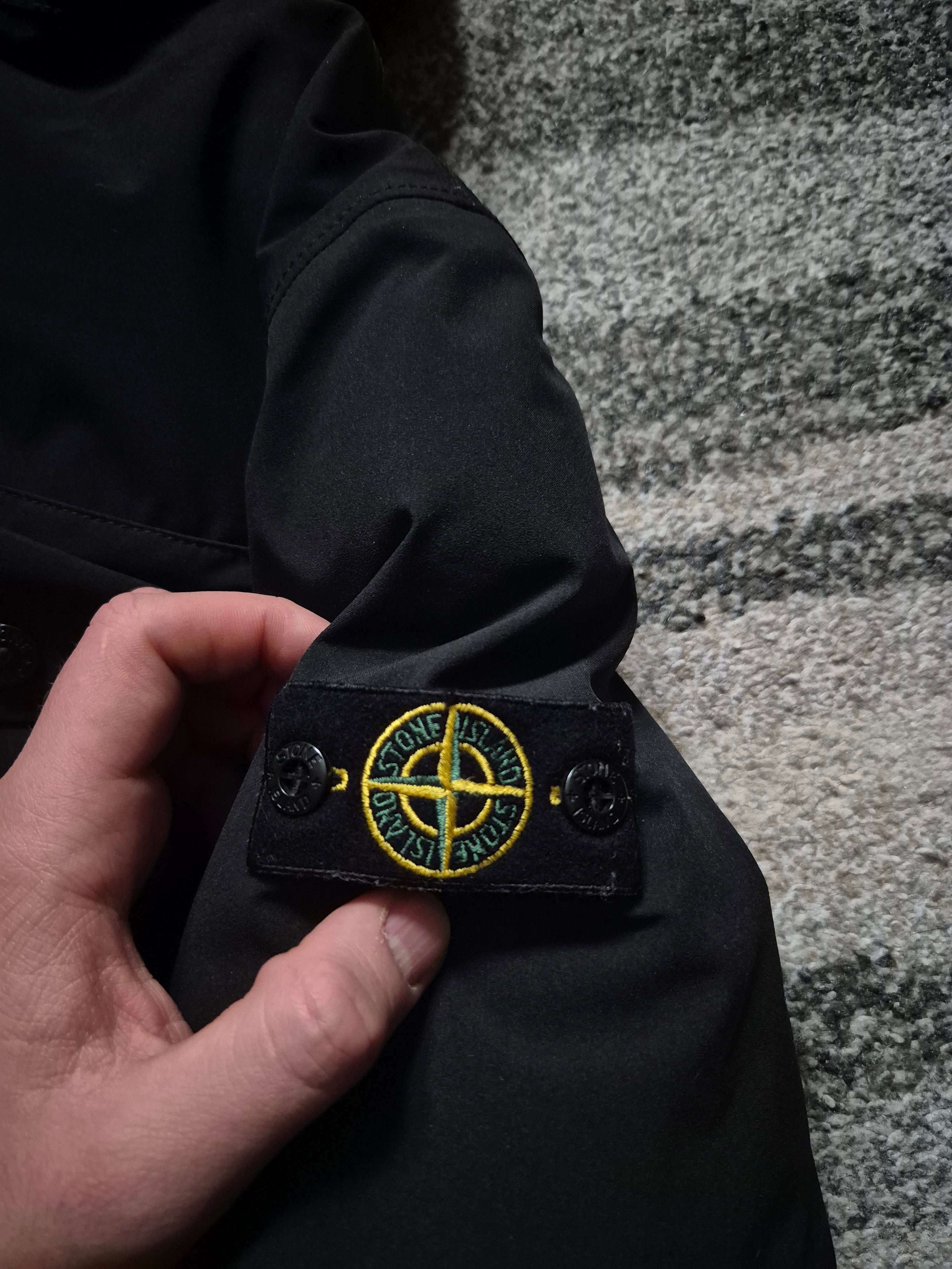 Stone Island Down Parka Jacket Black Junior 156 Fit S