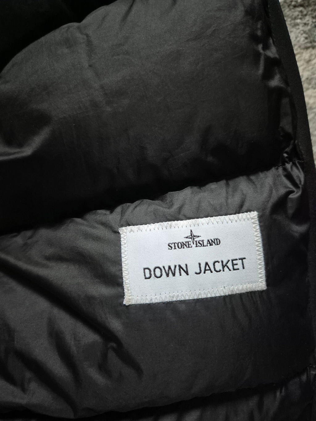 Stone Island Down Parka Jacket Black Junior 156 Fit S