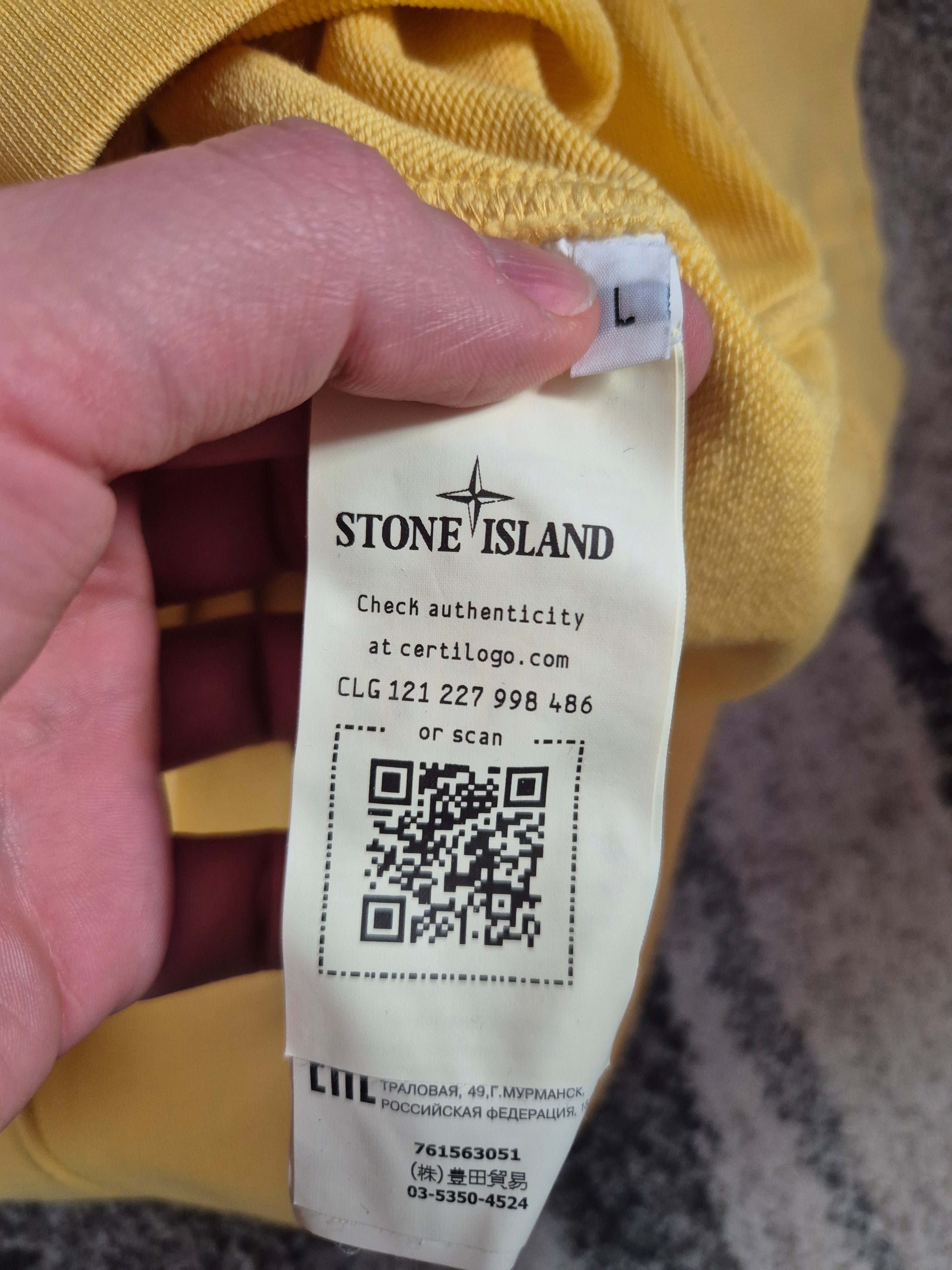 Stone Island Crewneck Yellow L