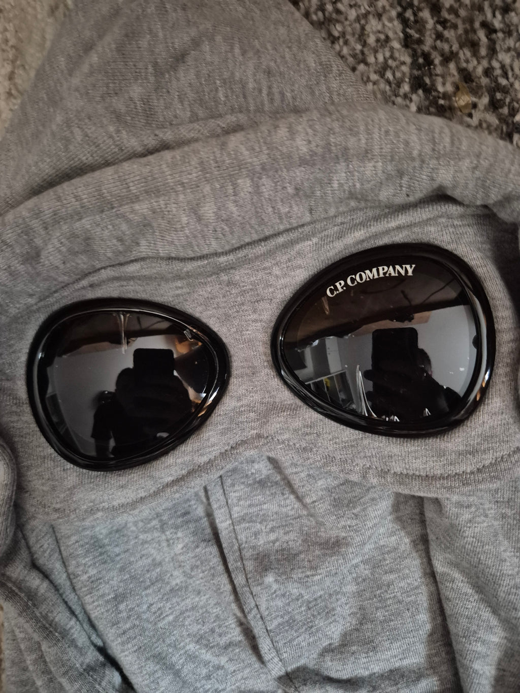 C.P. Company Grey Google Hoodie XXL