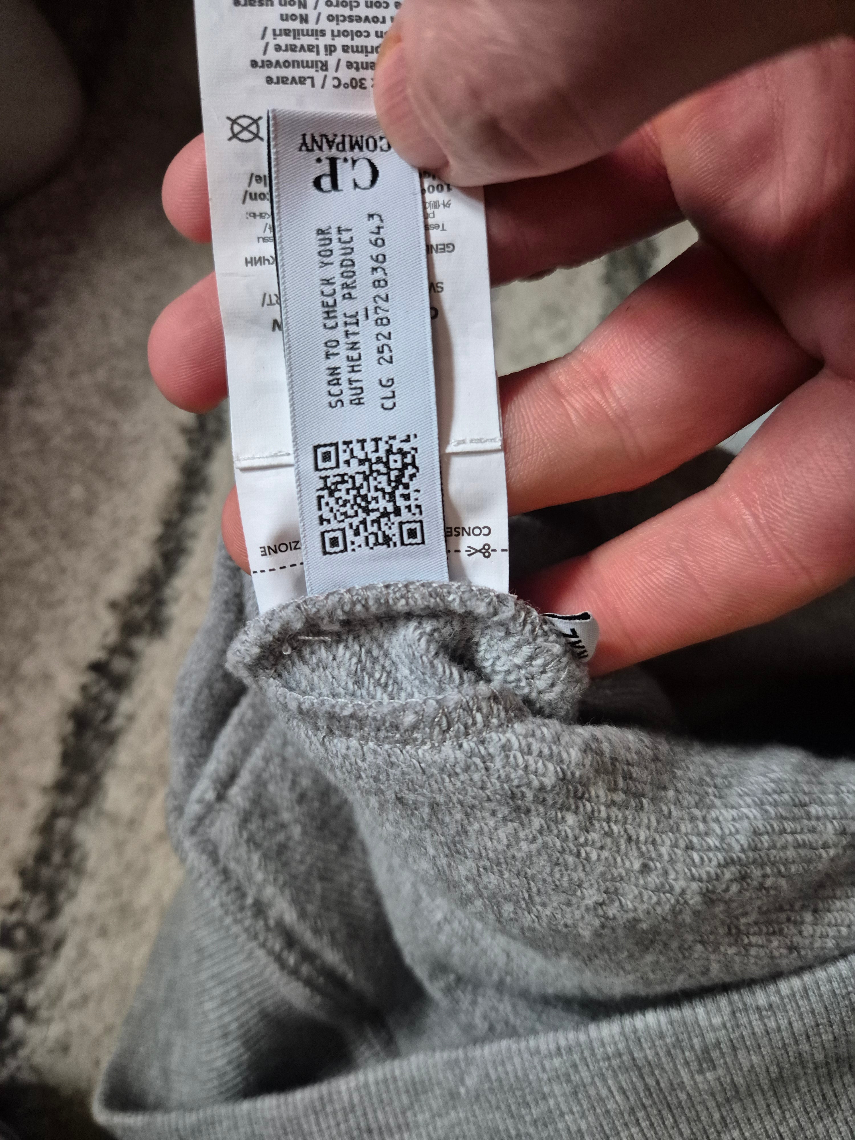 C.P. Company Grey Google Hoodie XXL
