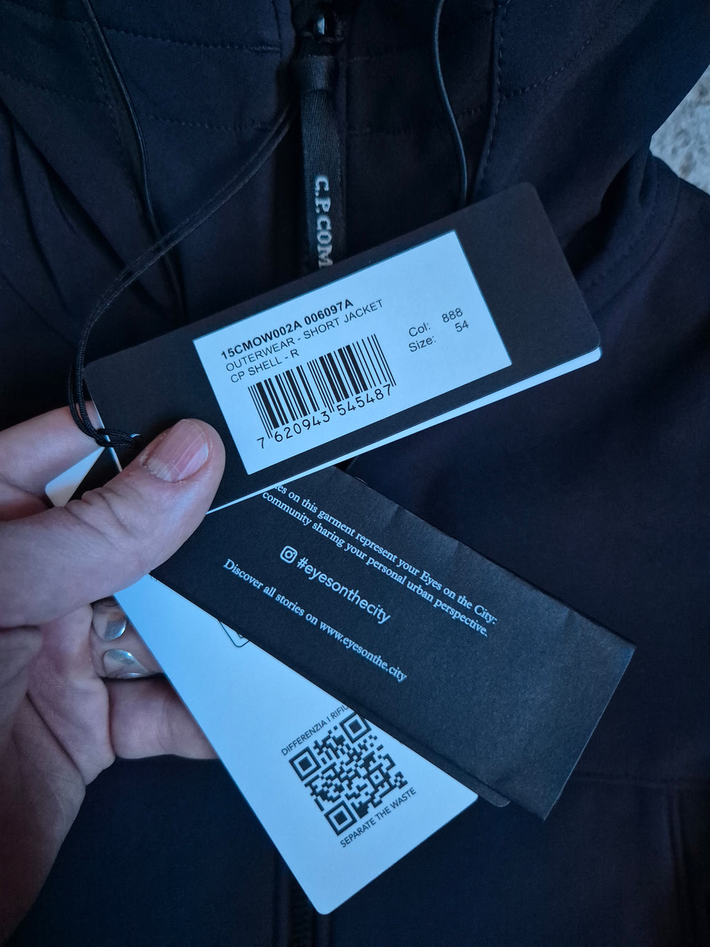 C.P. Company Google Softshell Total Eclipse XXL