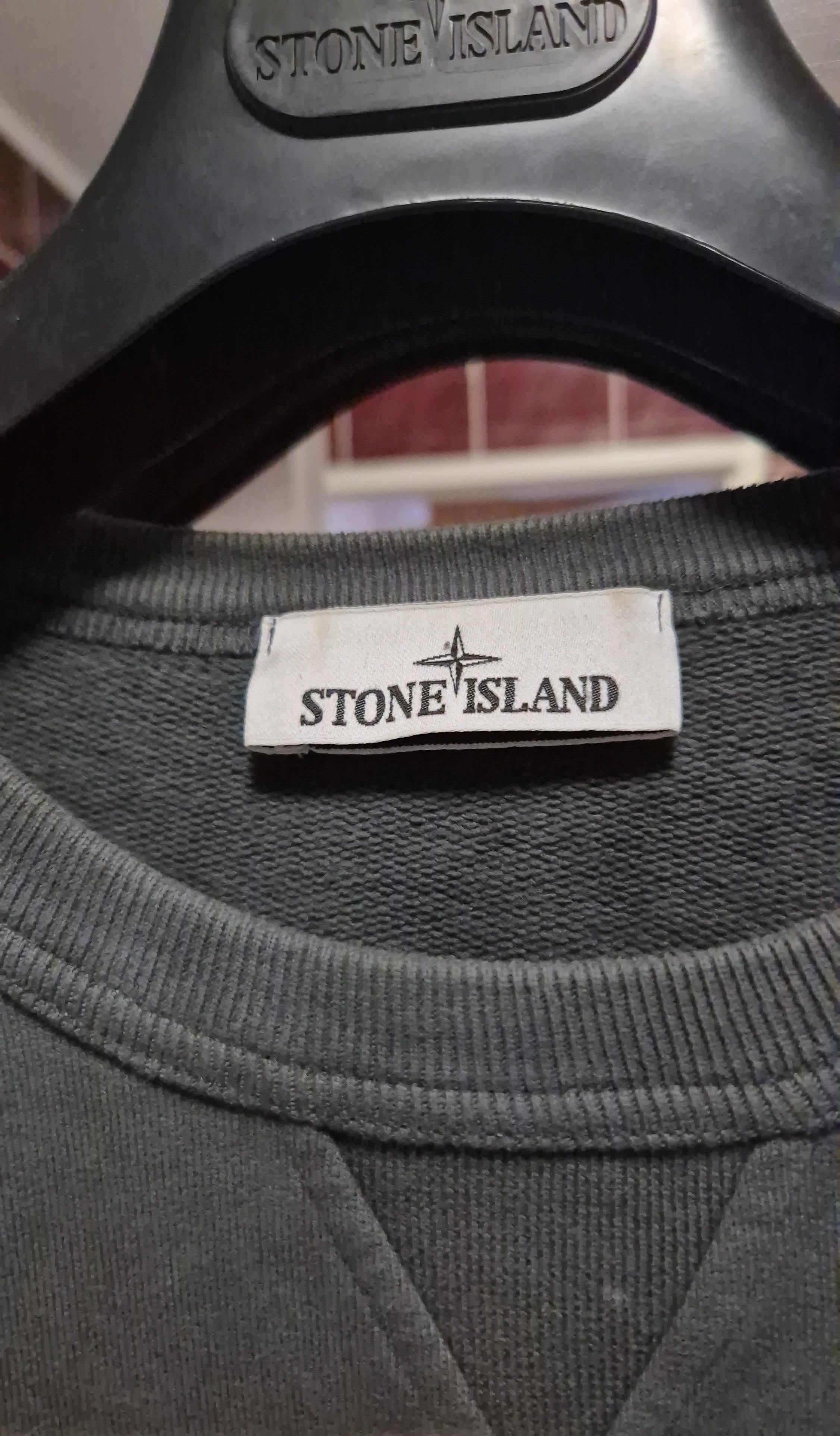 Stone Island Green Pocket Arm Crewneck L