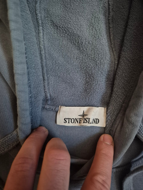 Stone Island Avio Blue Hoodie M