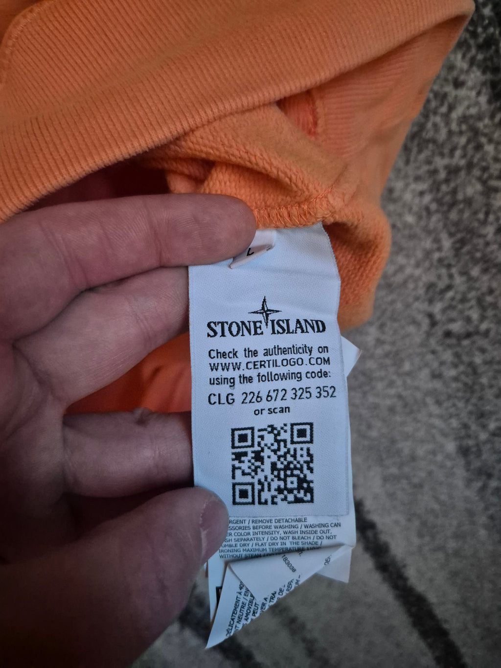 Stone Island Crewneck Peach L