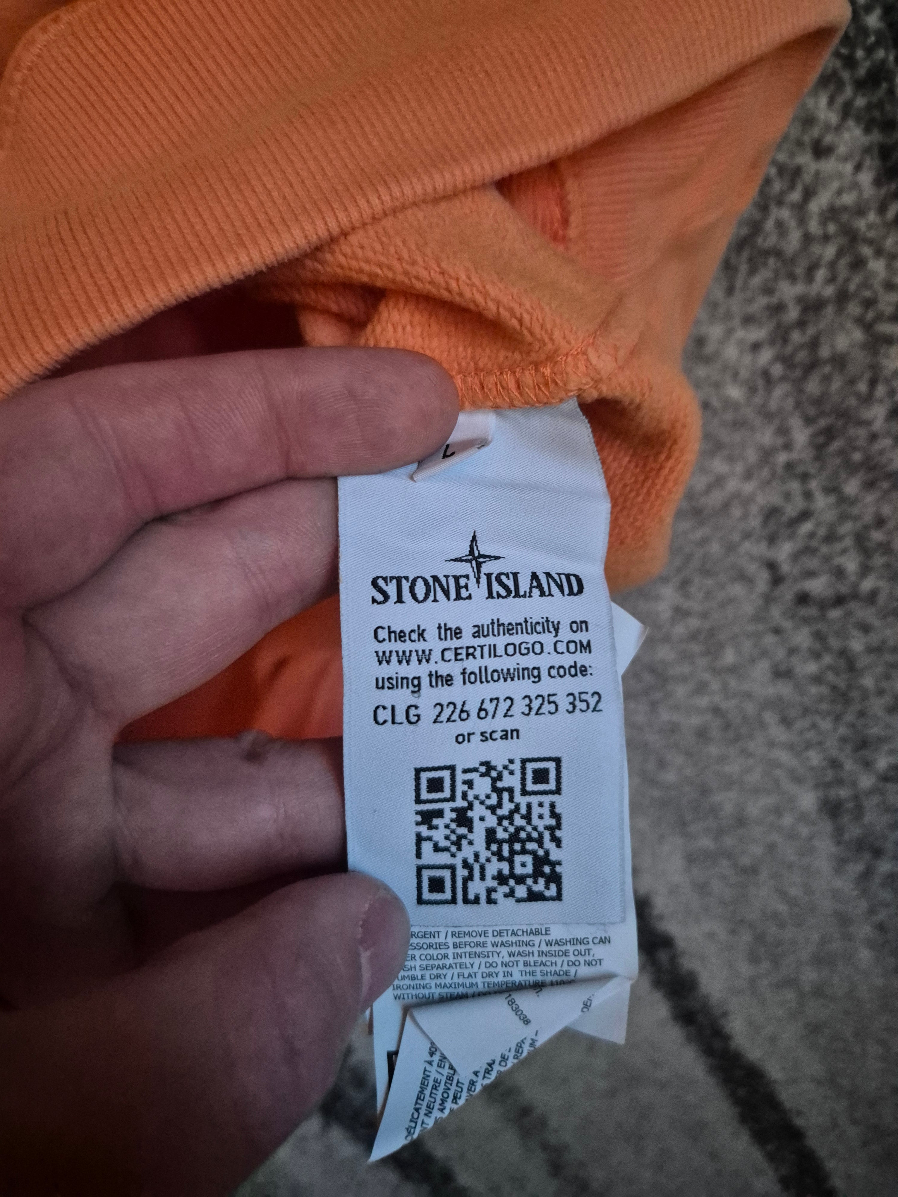 Stone Island Crewneck Peach L