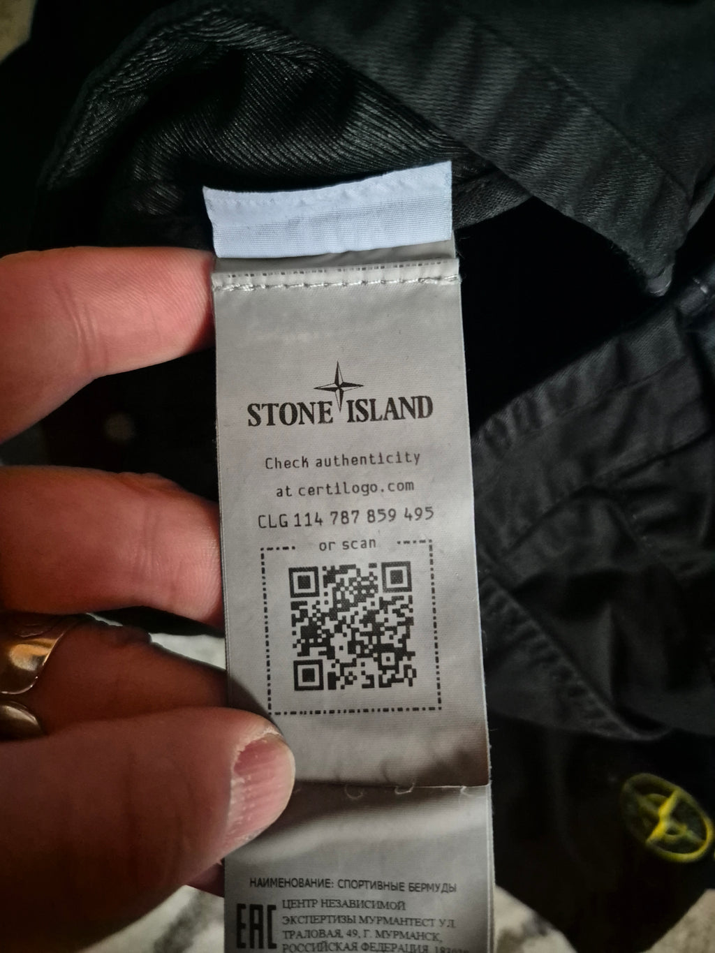 Stone Island Cargo Shorts Black W29