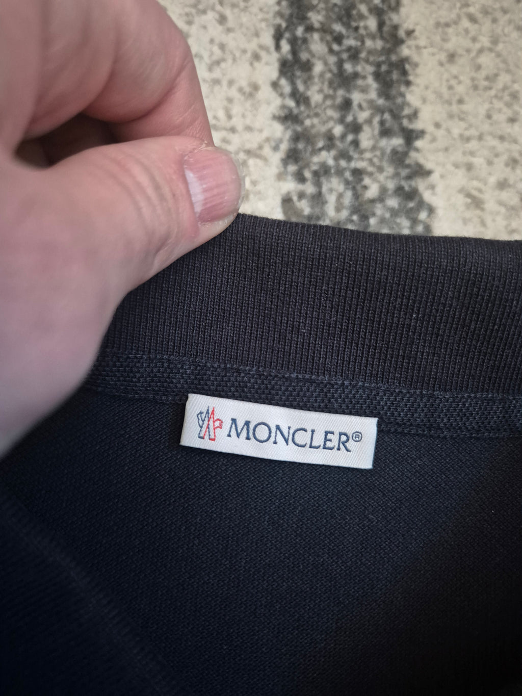 MONCLER POLO SHIRT NAVY XL