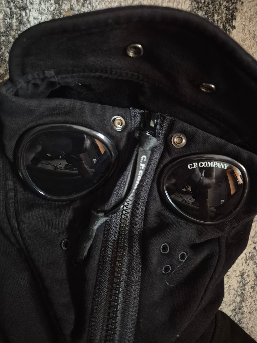 C.P. Company Full Zip Up Goggle Hoodie S