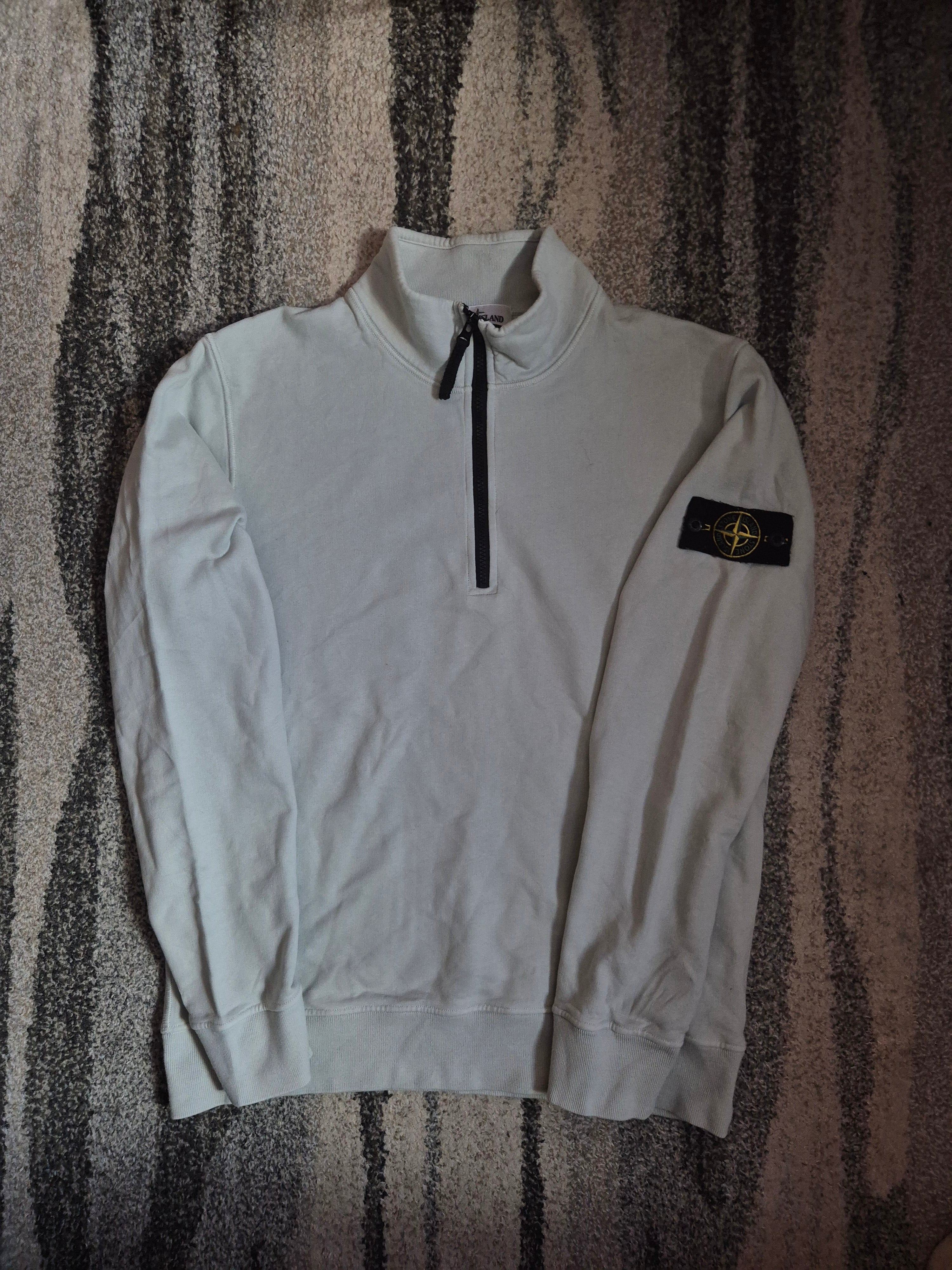 Stone Island Halfzip Light Green L