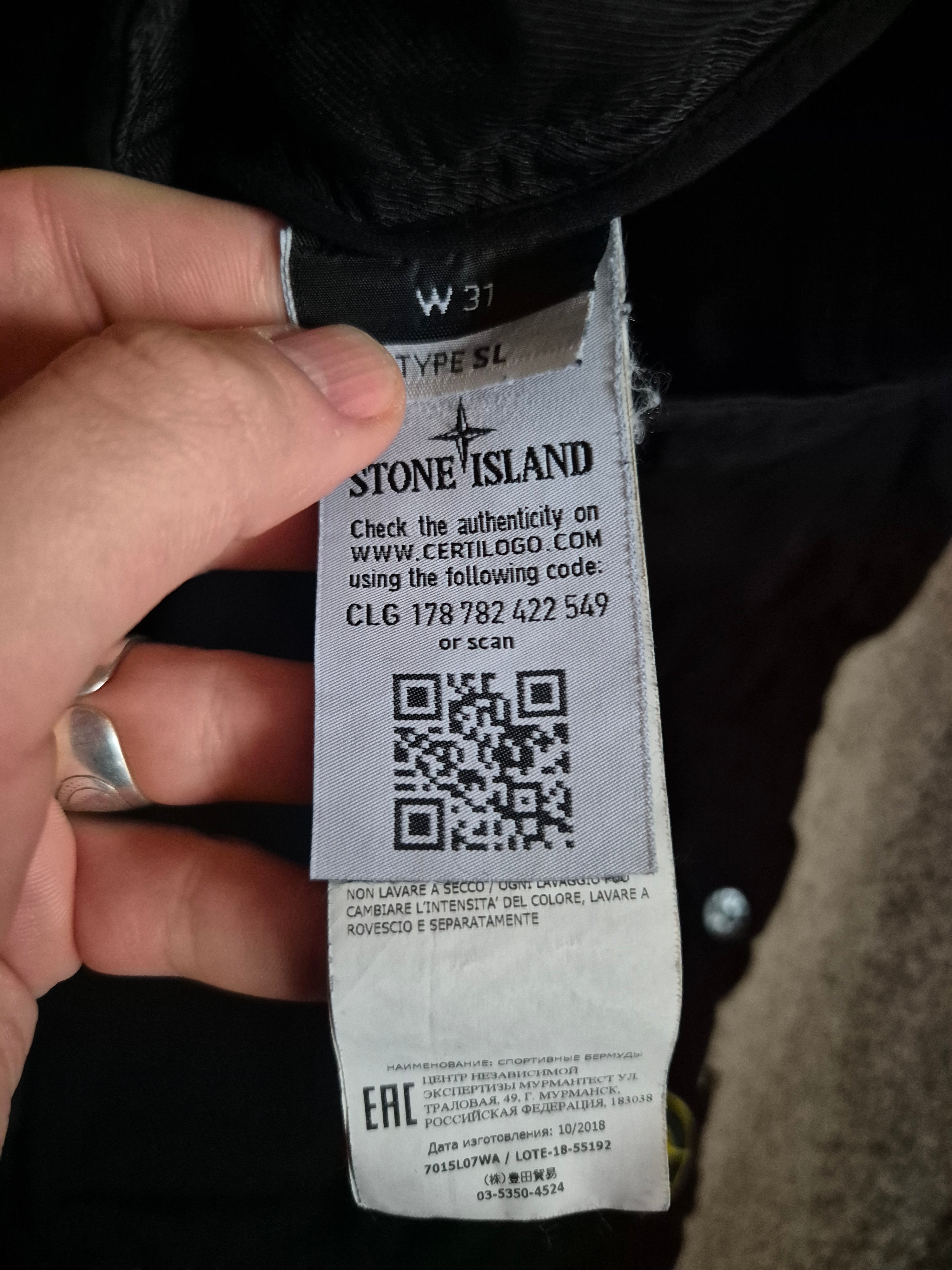 Stone Island Black Shorts W31