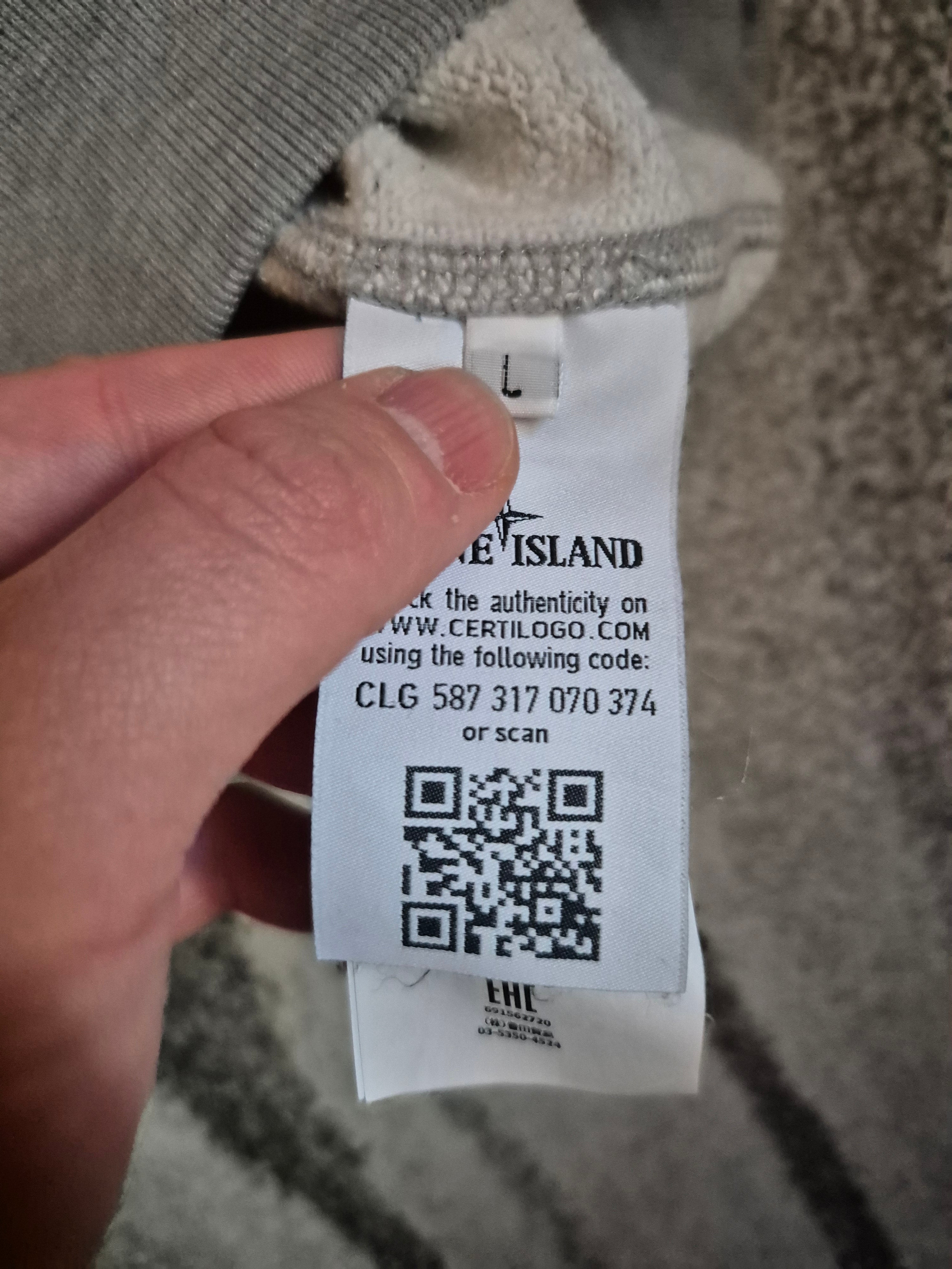 Stone Island Crewneck Grey L