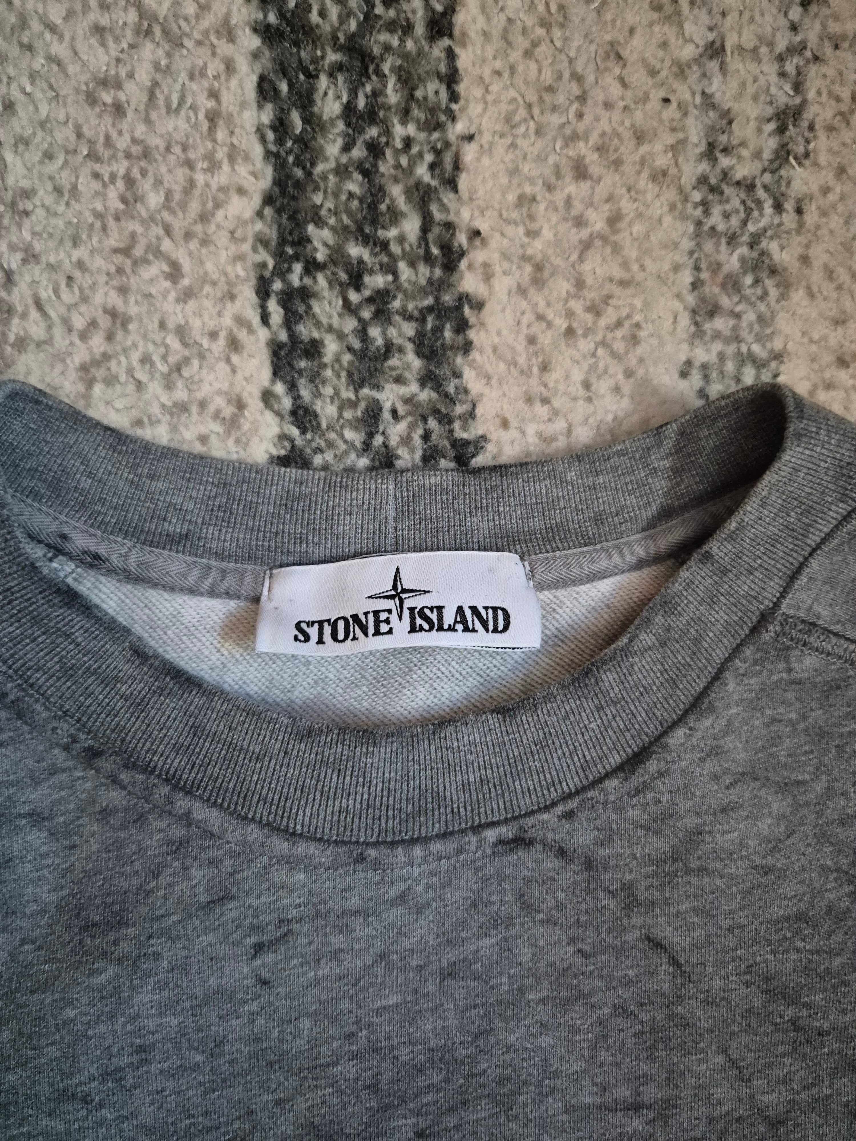 Stone Island Gray Dust Treatment Crewneck L