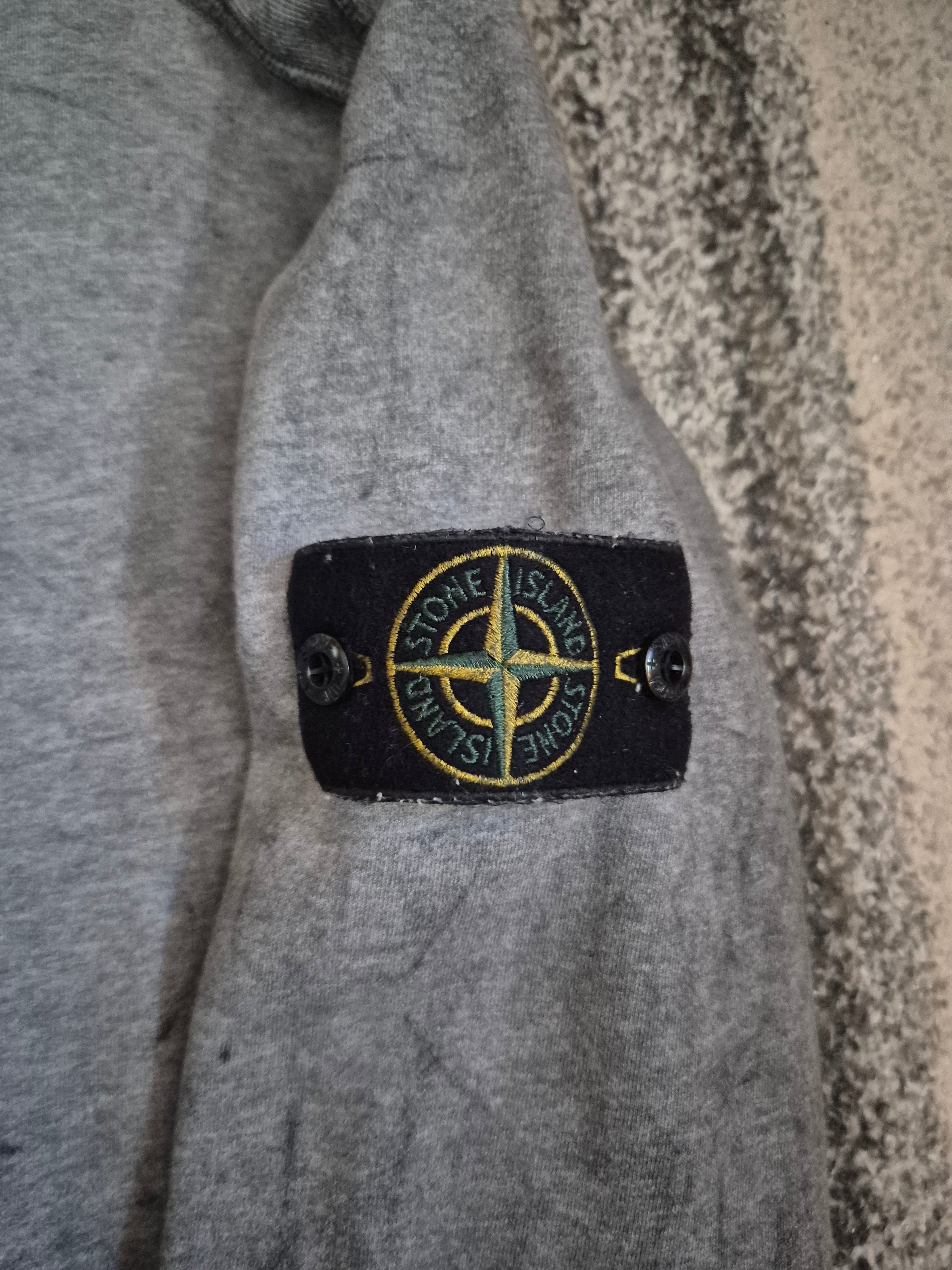 Stone Island Gray Dust Treatment Crewneck L