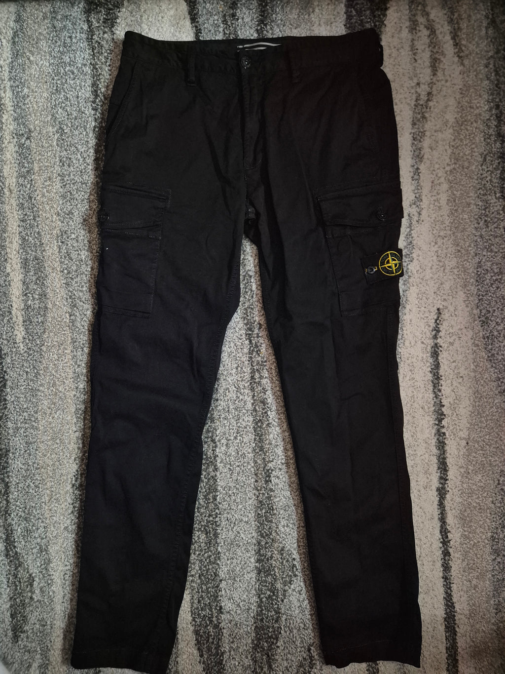 Stone Island Cargo Pants Black W32