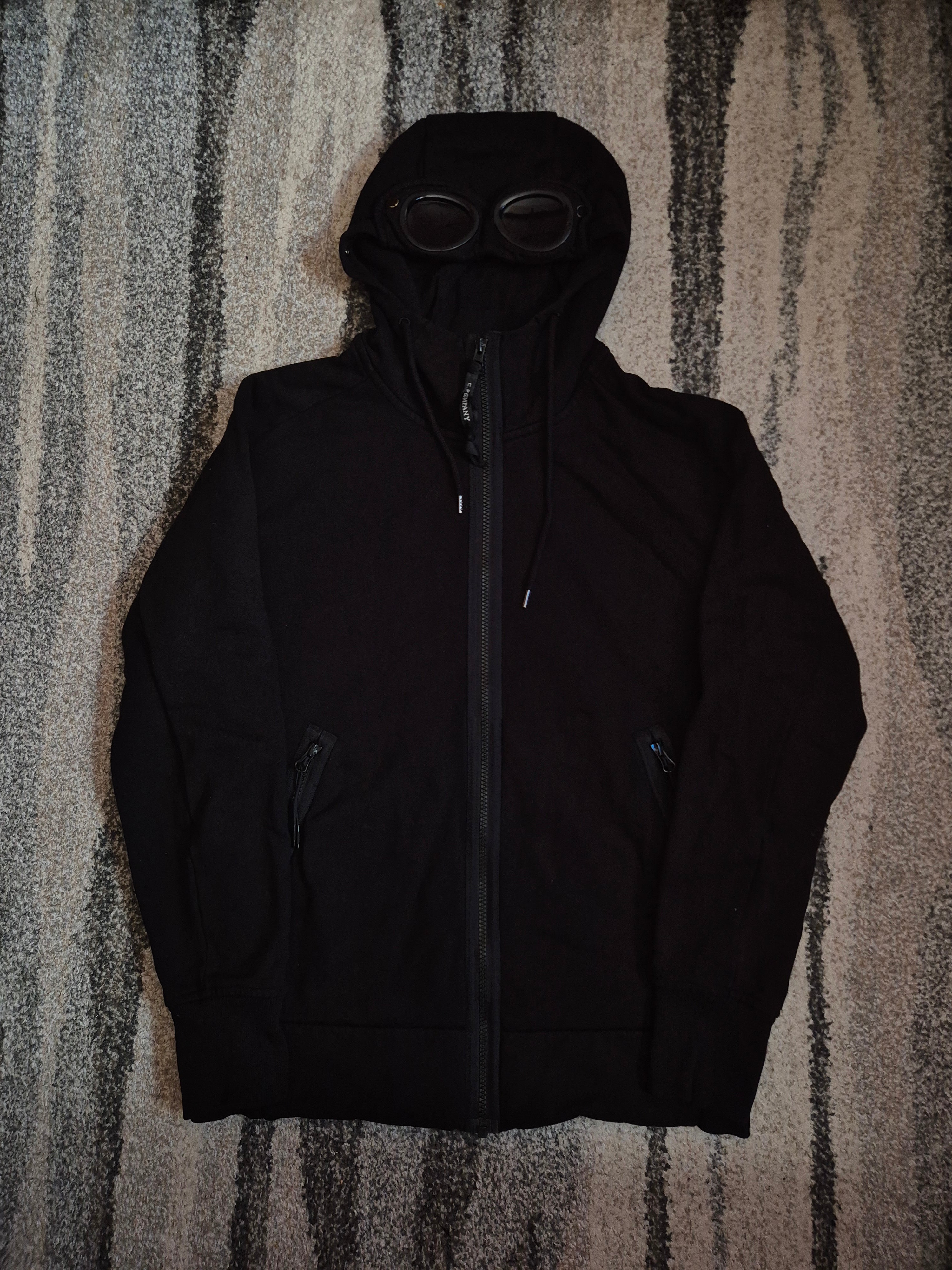 C.P. Company Goggle Zip Up Hoodie Black M