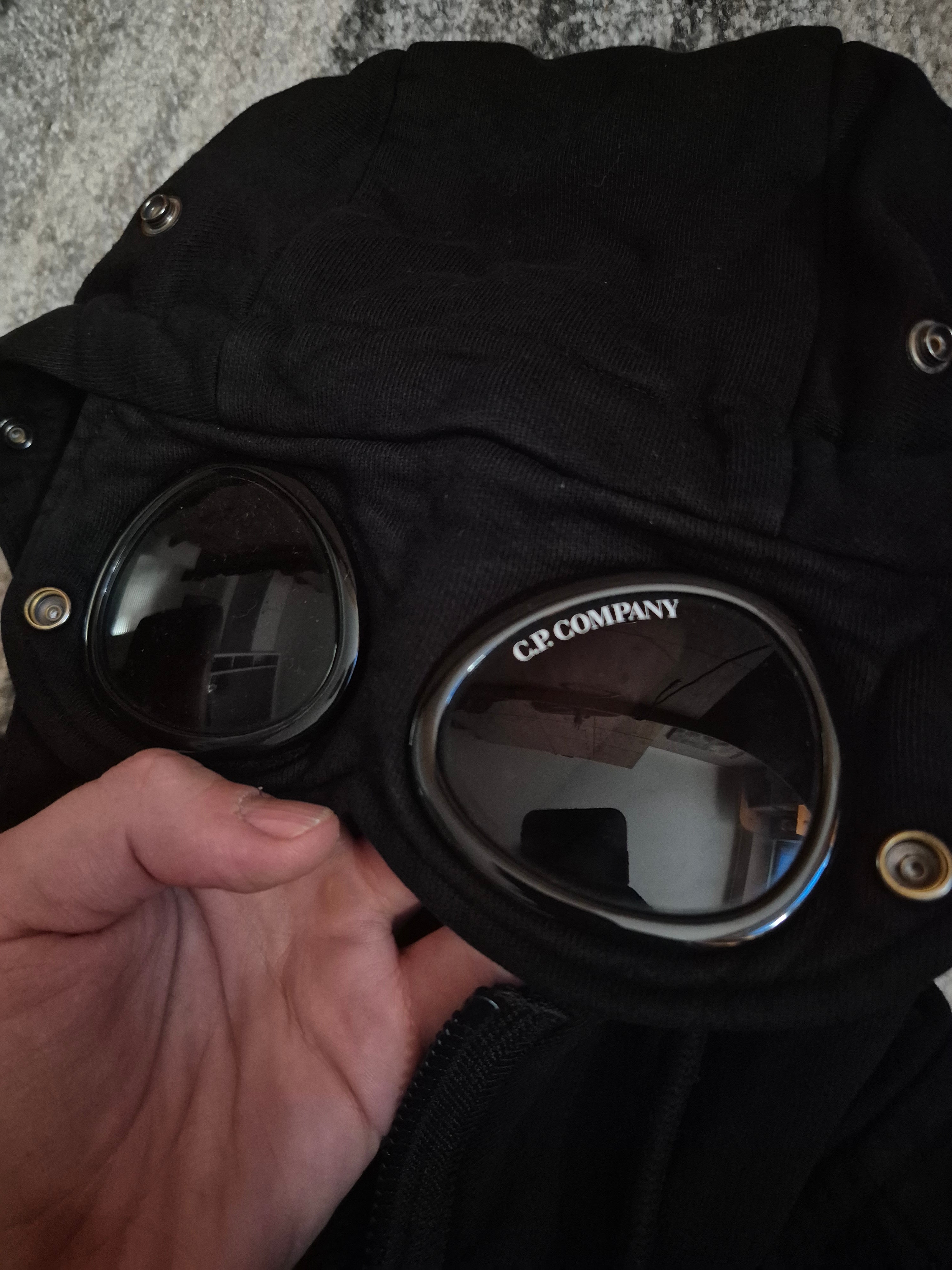 C.P. Company Goggle Zip Up Hoodie Black M