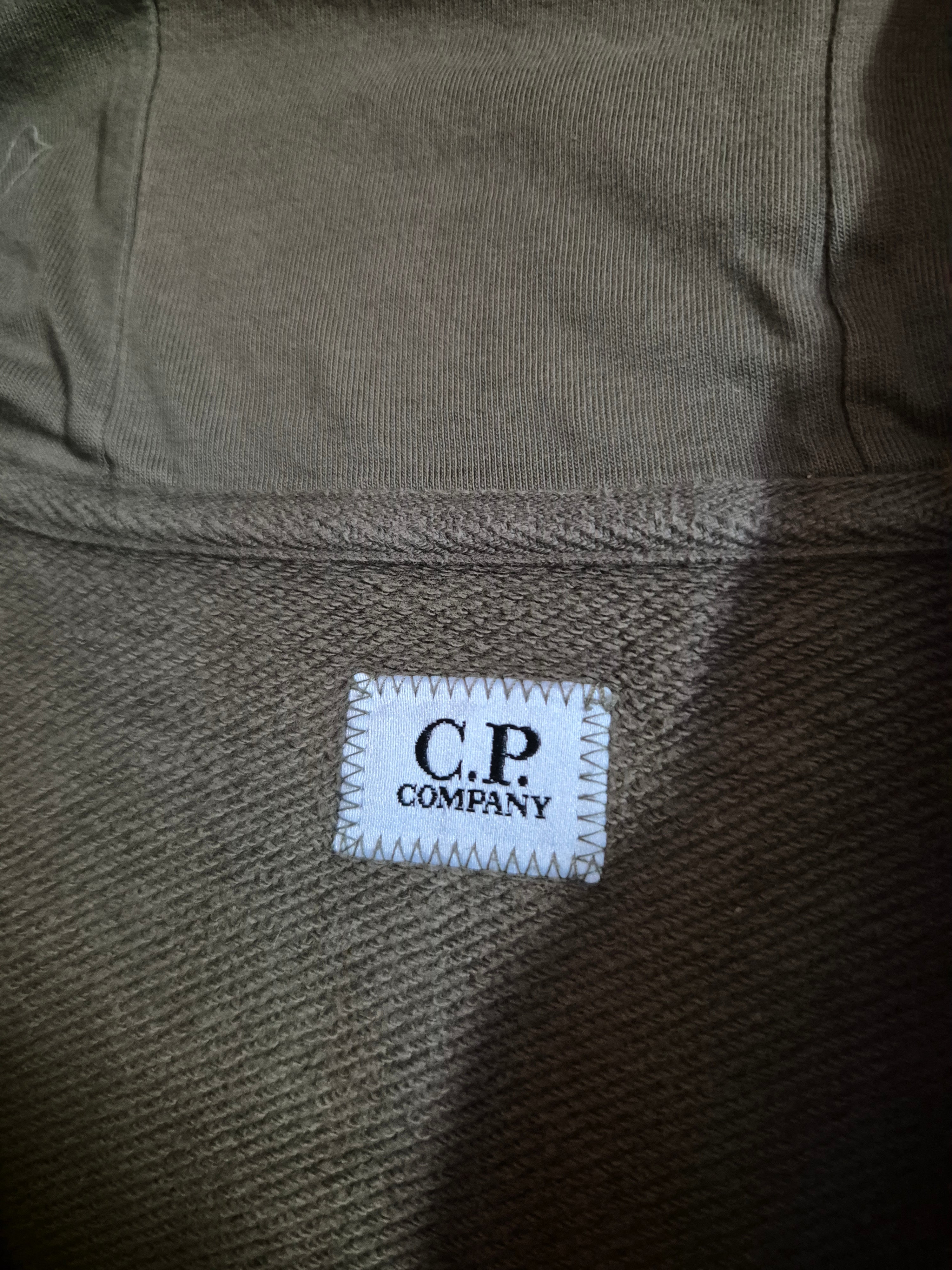 C.P. Company Google Zip Up Hoodie Khaki M