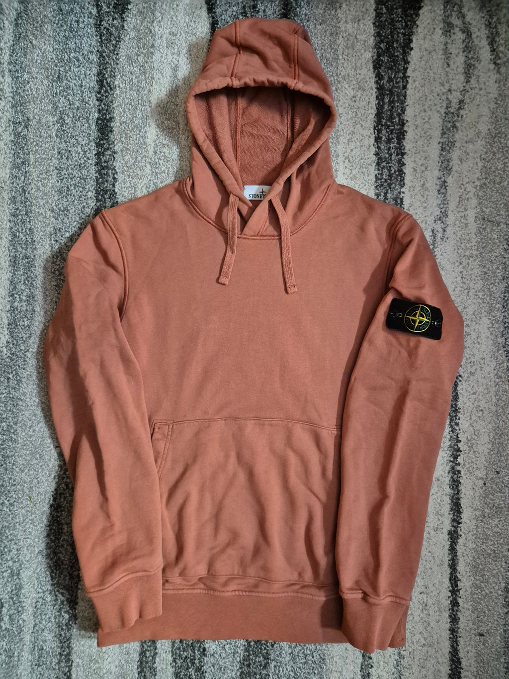 Stone Island Hoodie Rust L