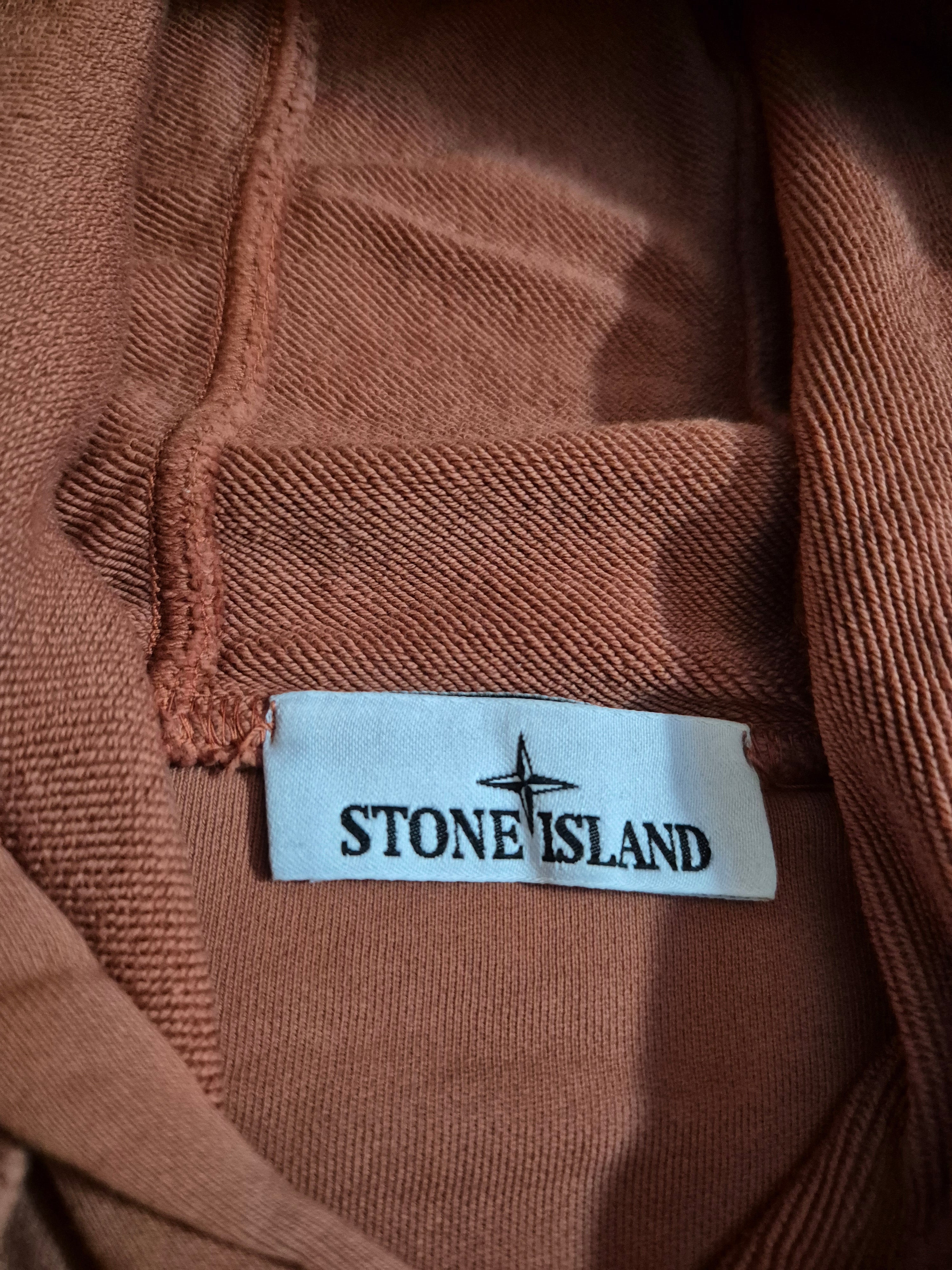 Stone Island Hoodie Rust L