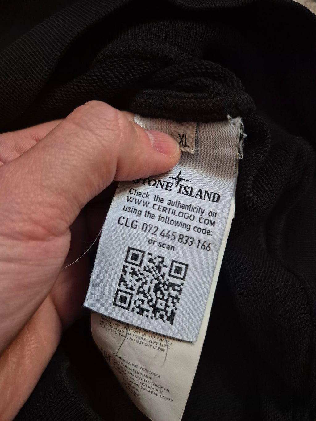 Stone Island Crewneck Black XL