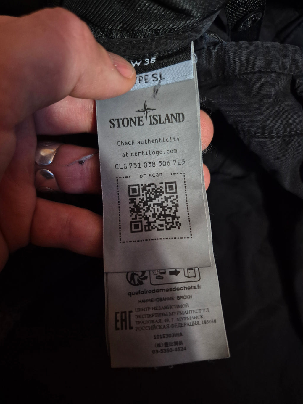 Stone Island Cargo Pants W36