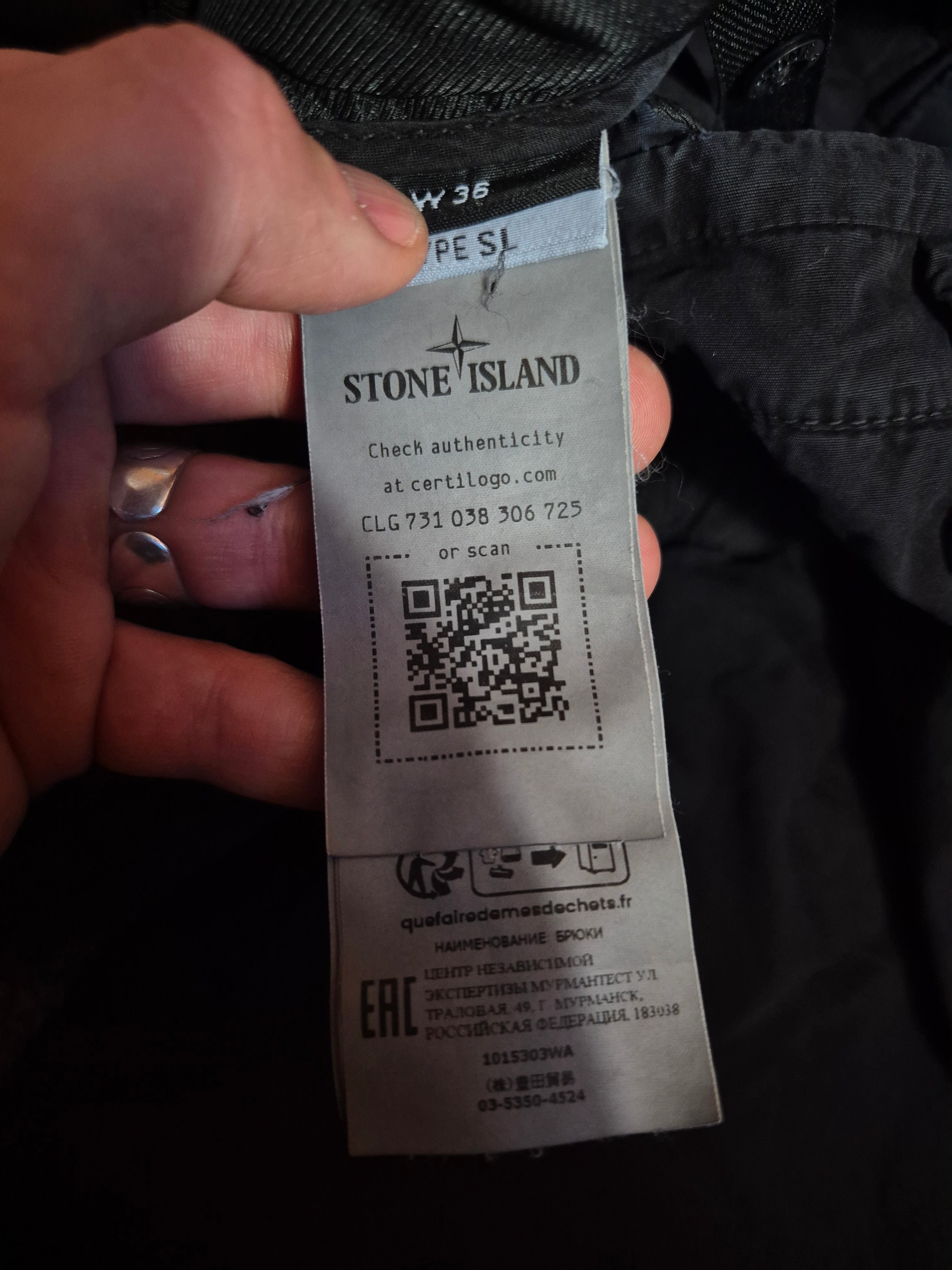 Stone Island Cargo Pants W36