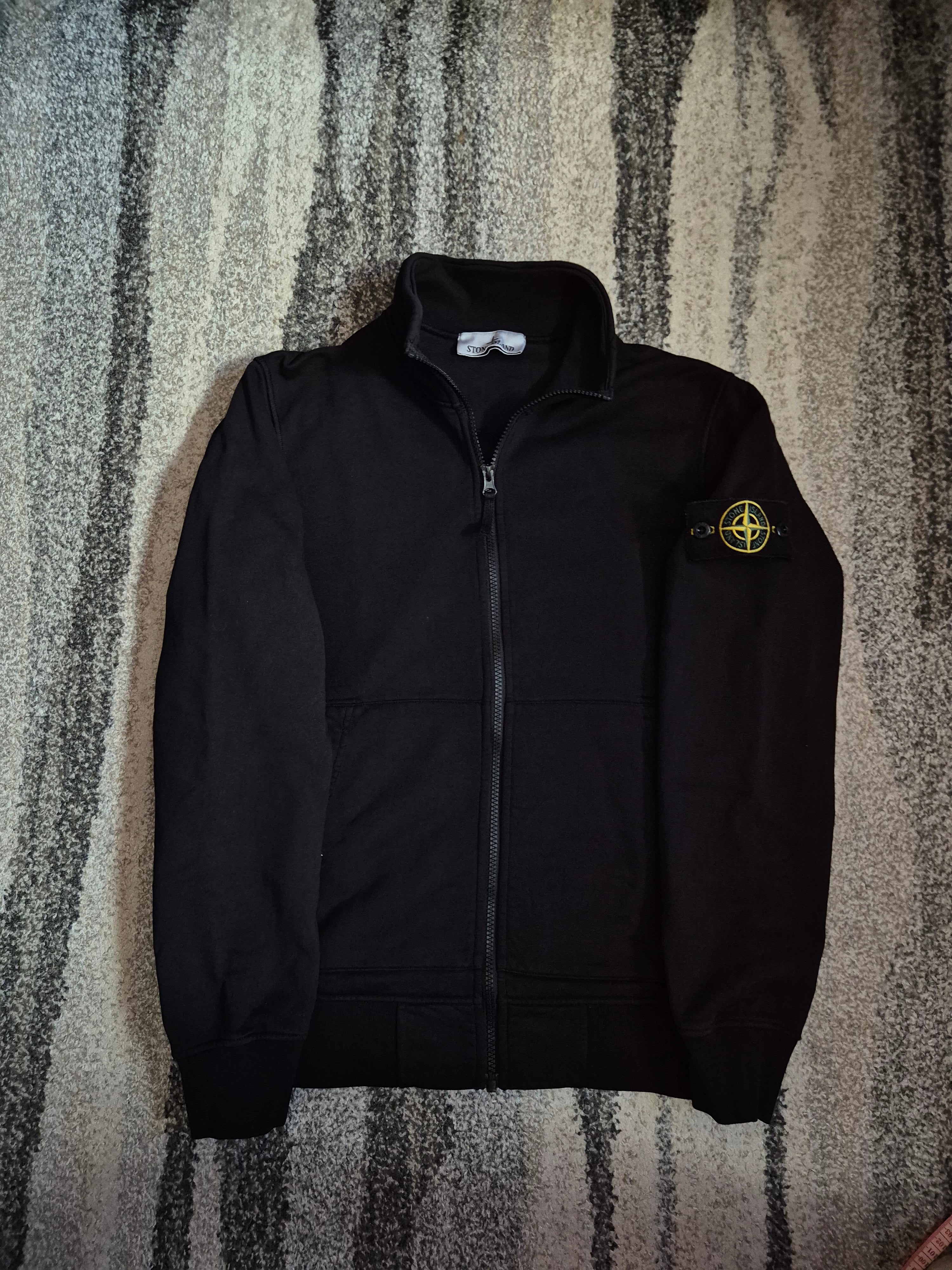 Stone Island Full Zip Black S