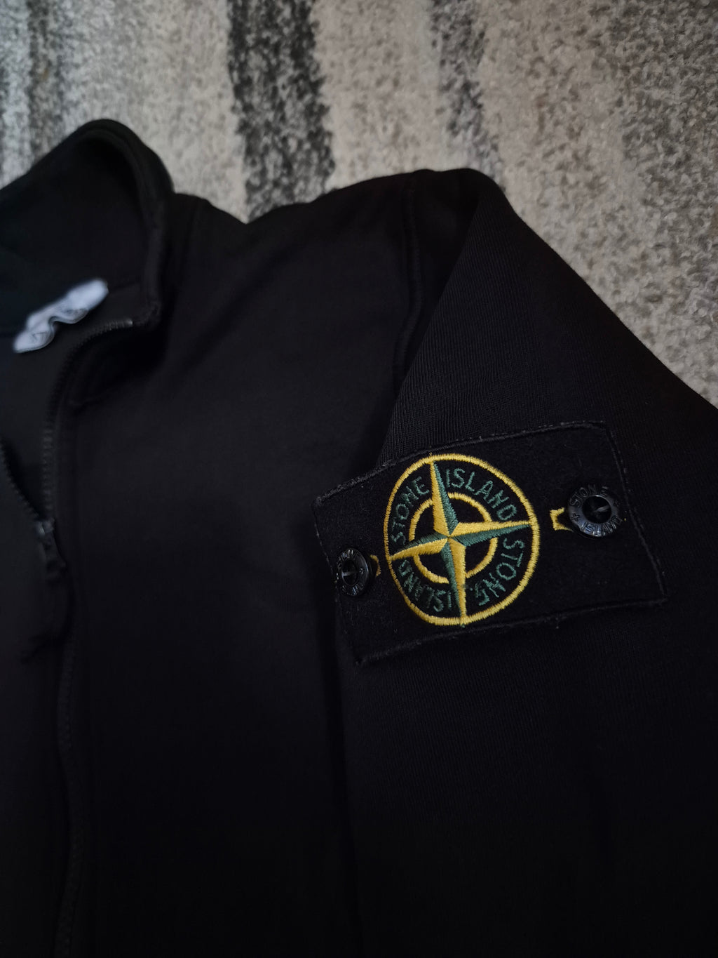Stone Island Full Zip Black S