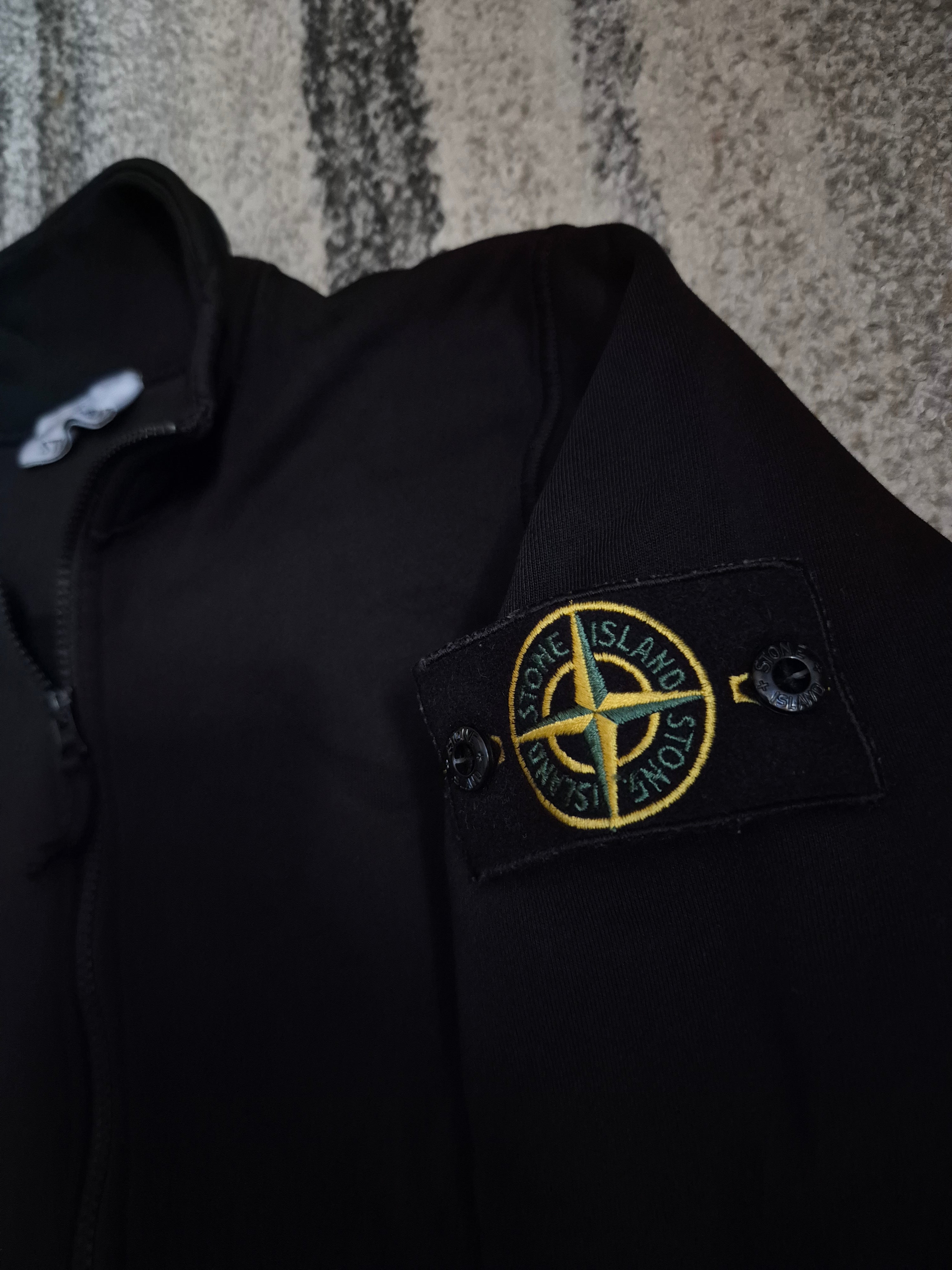 Stone Island Full Zip Black S