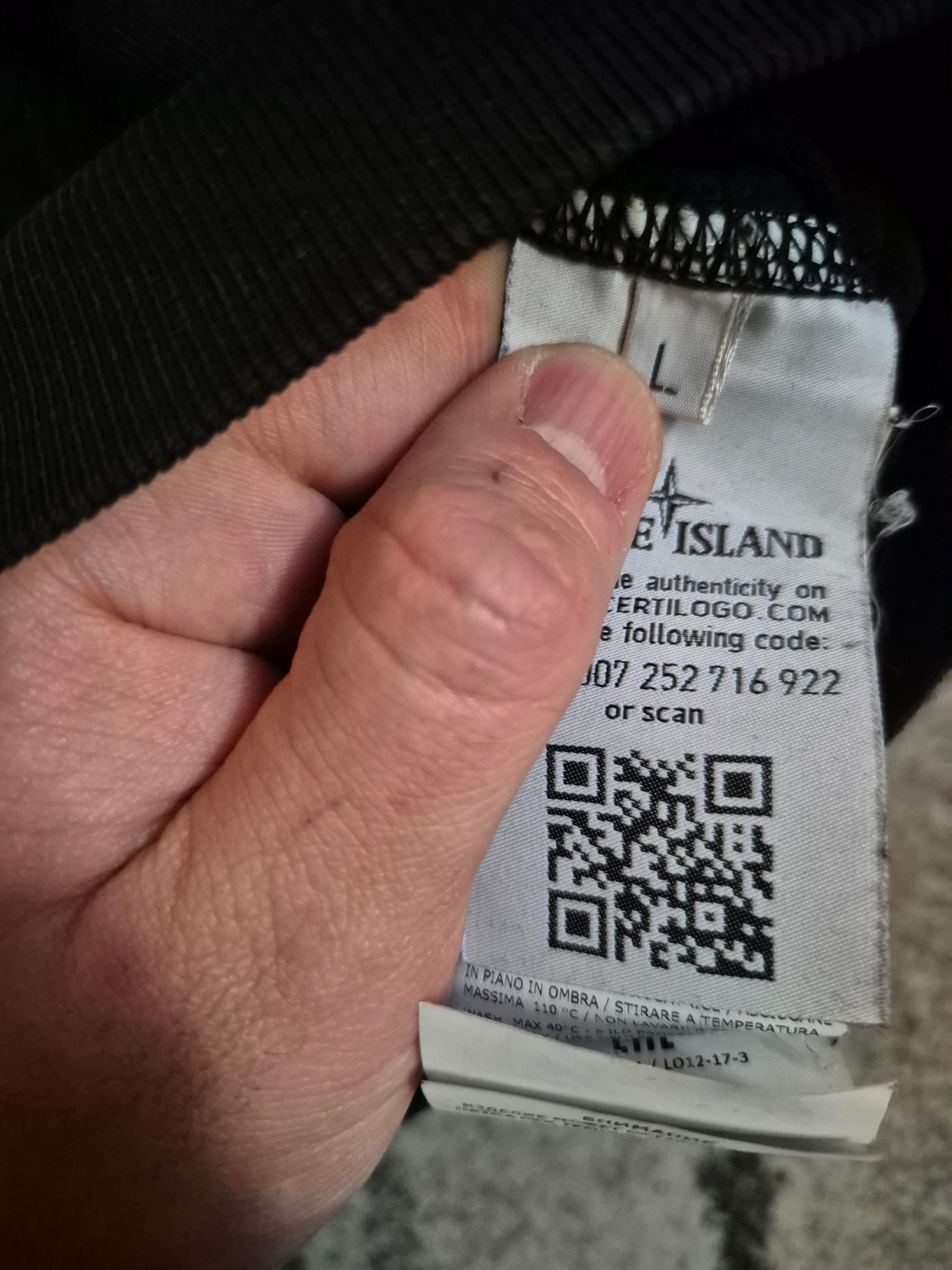 Stone Island Light Crewneck Black L