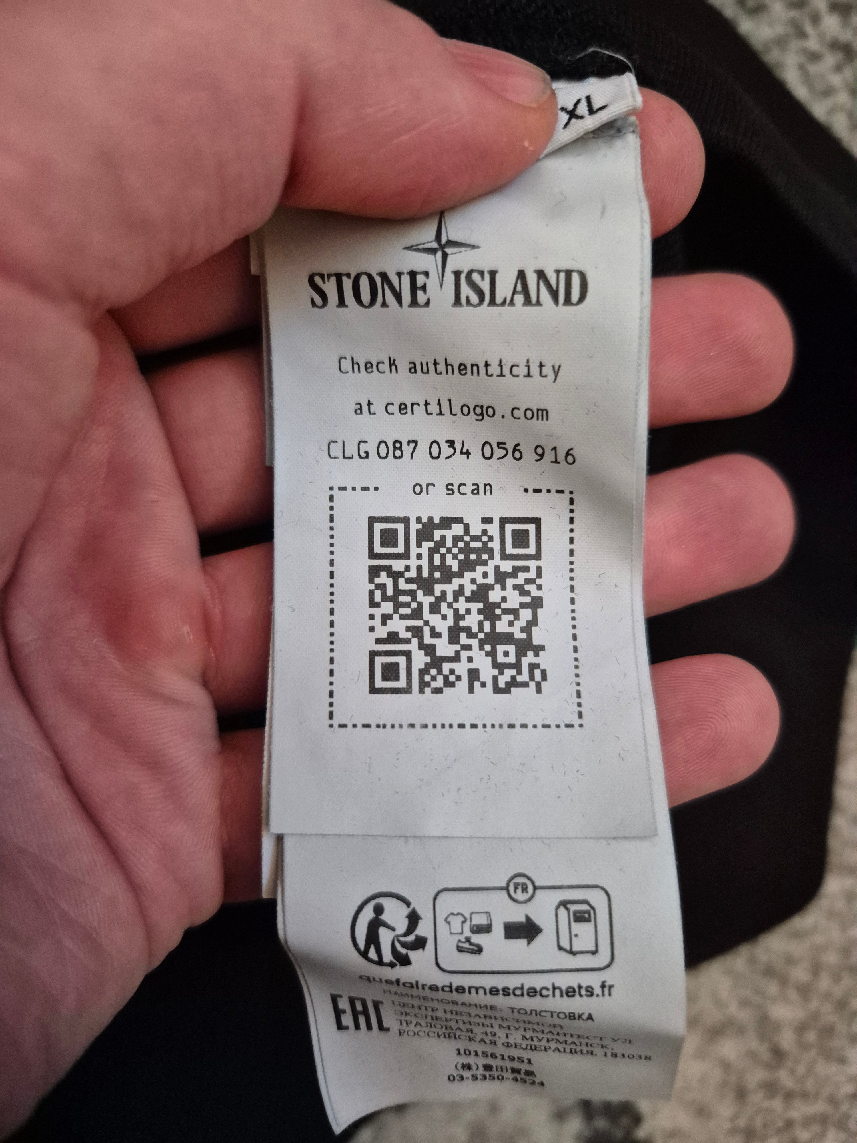 Stone Island Halfzip Black XL