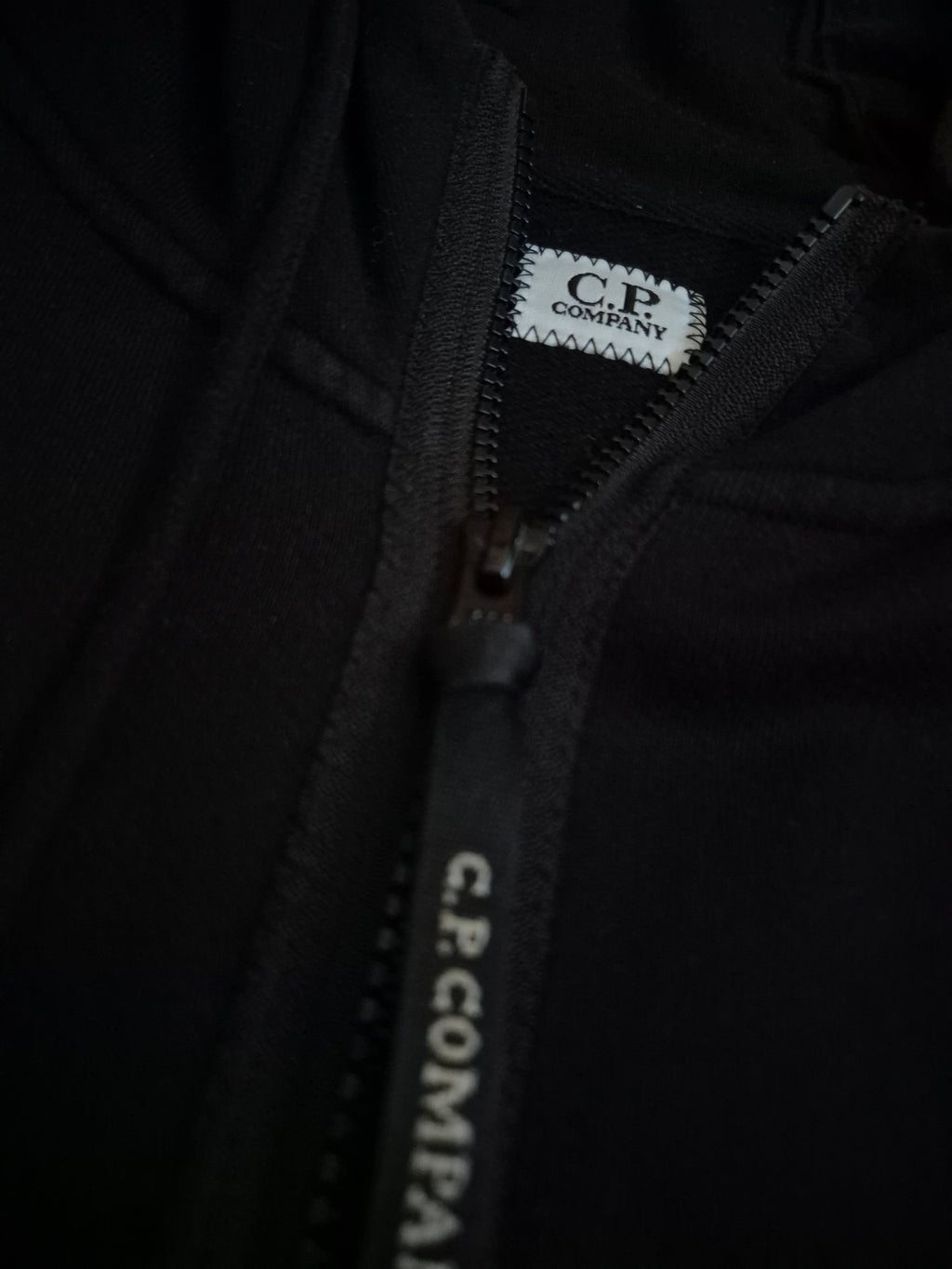 C.P. Company Goggle Zip Up Hoodie Black L