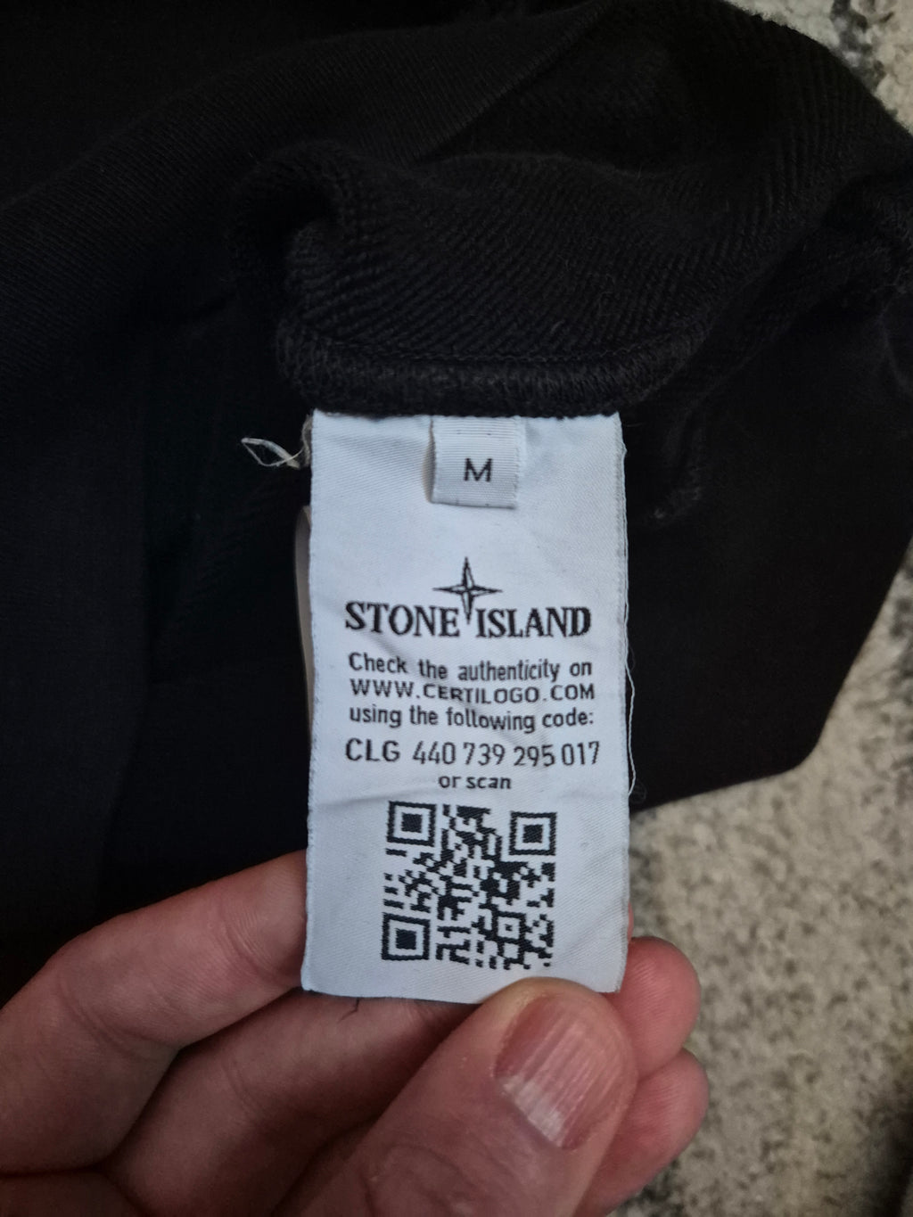 Stone Island Hoodie Black M