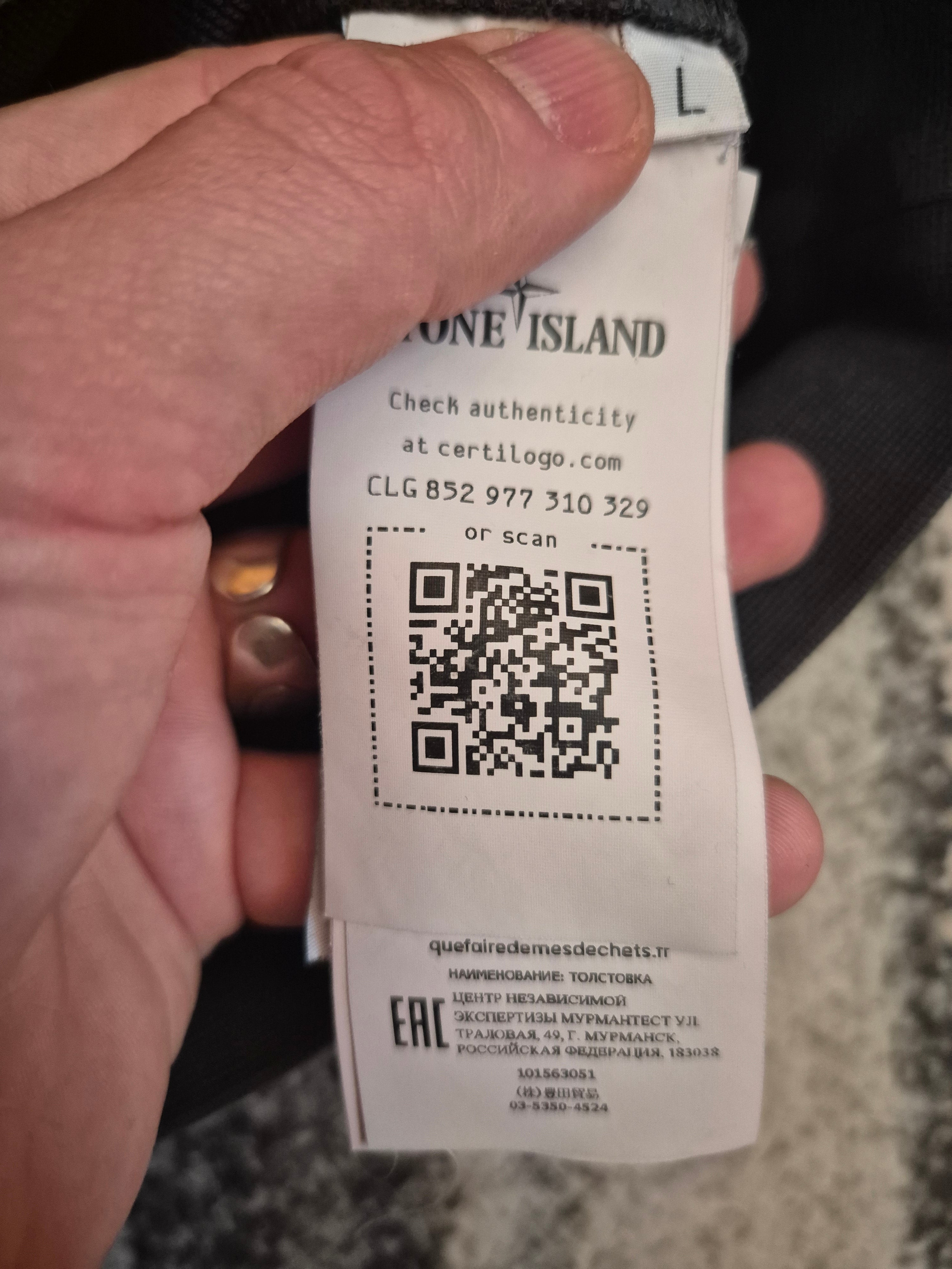 Stone Island Crewneck Charcoal L