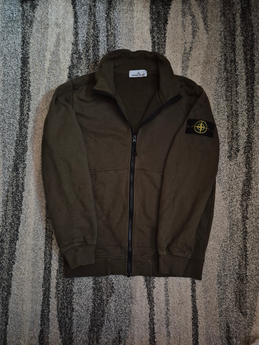 Stone Island Full Zip Khaki L