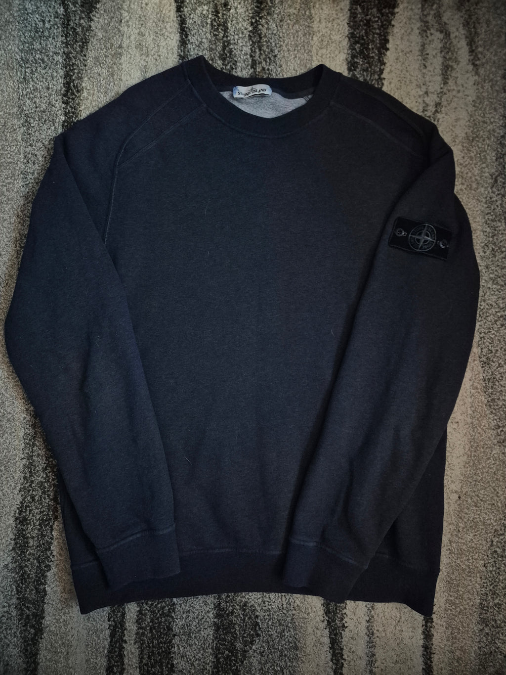 Stone Island Dust Treatment Crewneck Blue XXL