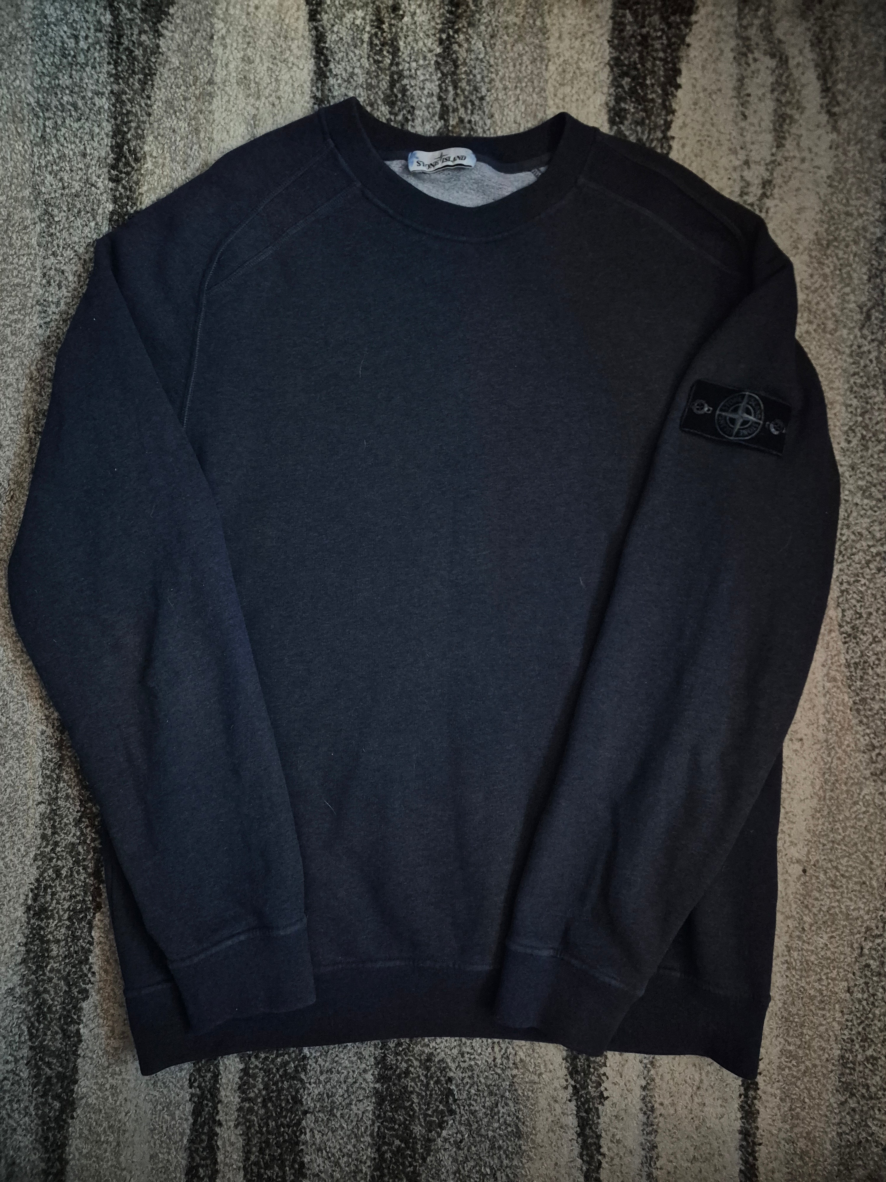 Stone Island Dust Treatment Crewneck Blue XXL