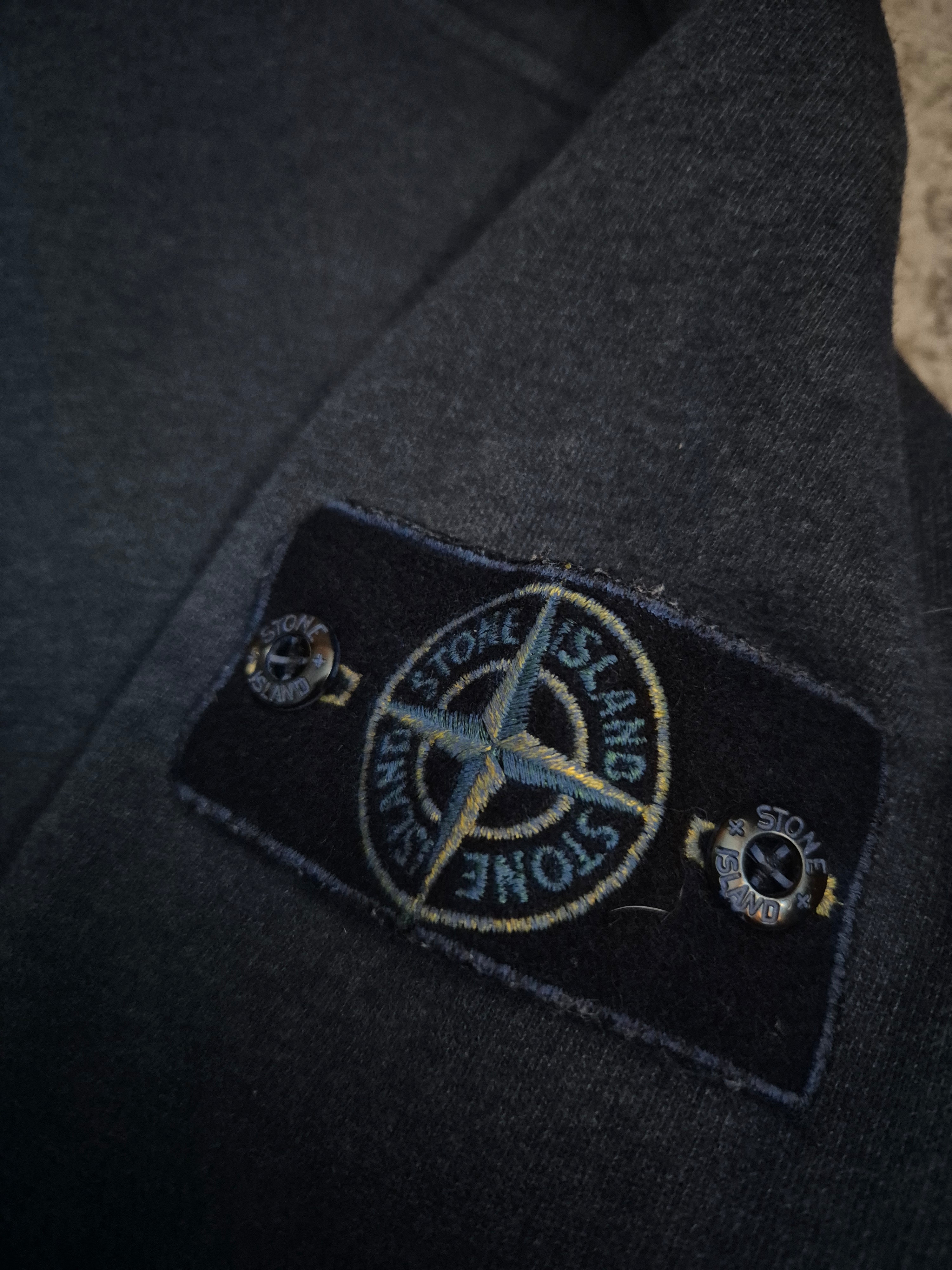 Stone Island Dust Treatment Crewneck Blue XXL