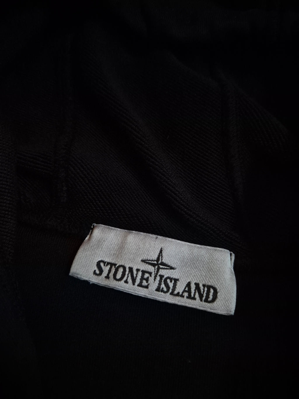 Stone Island Zip Hoodie Black L