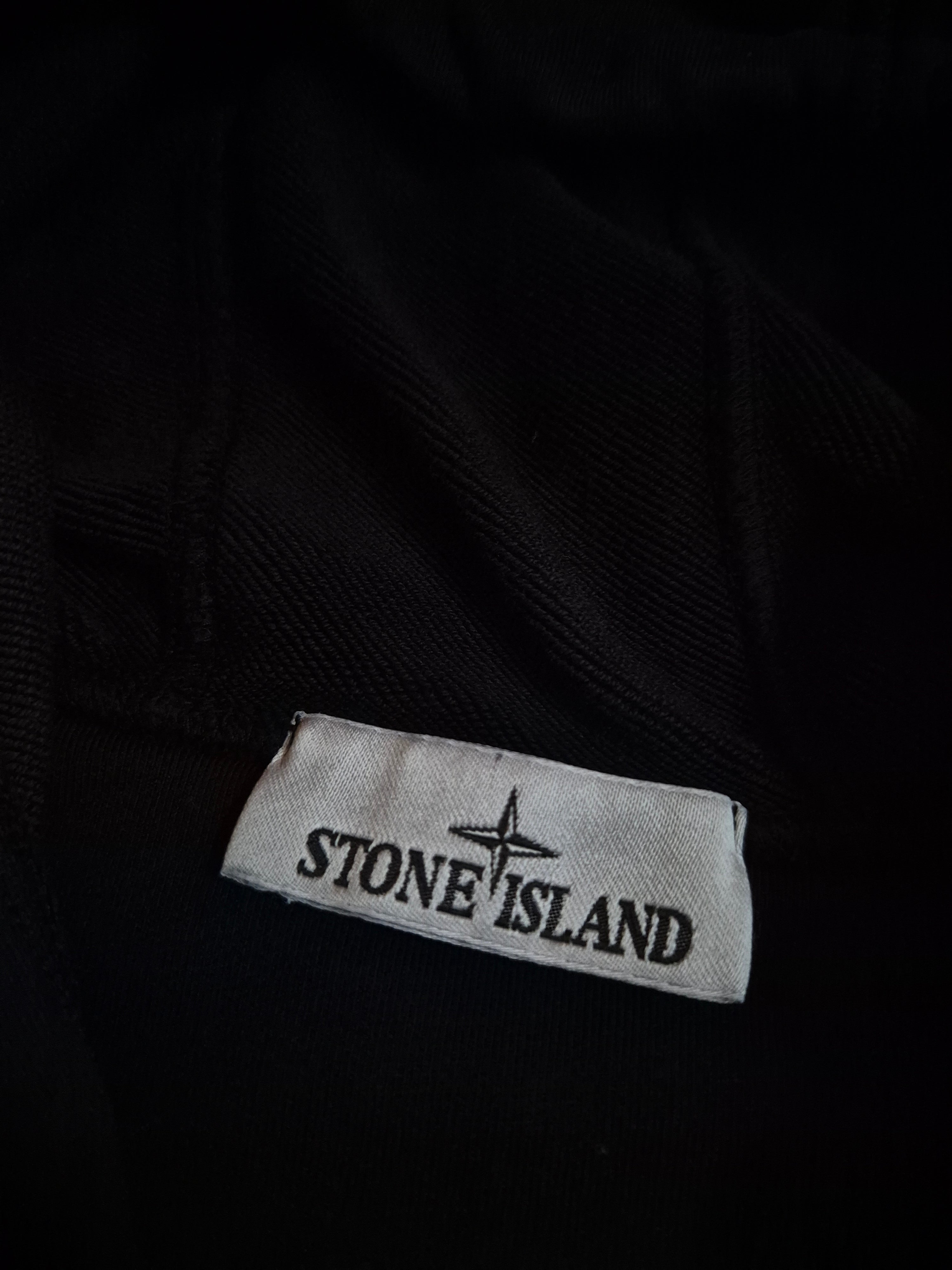 Stone Island Zip Hoodie Black L