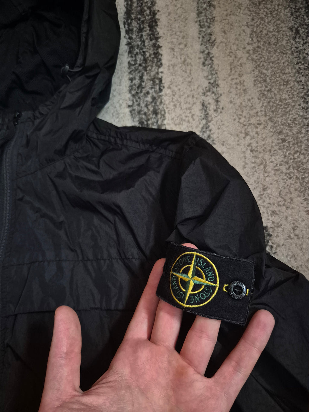 Stone Island Crinkle Reps Jacket Black L
