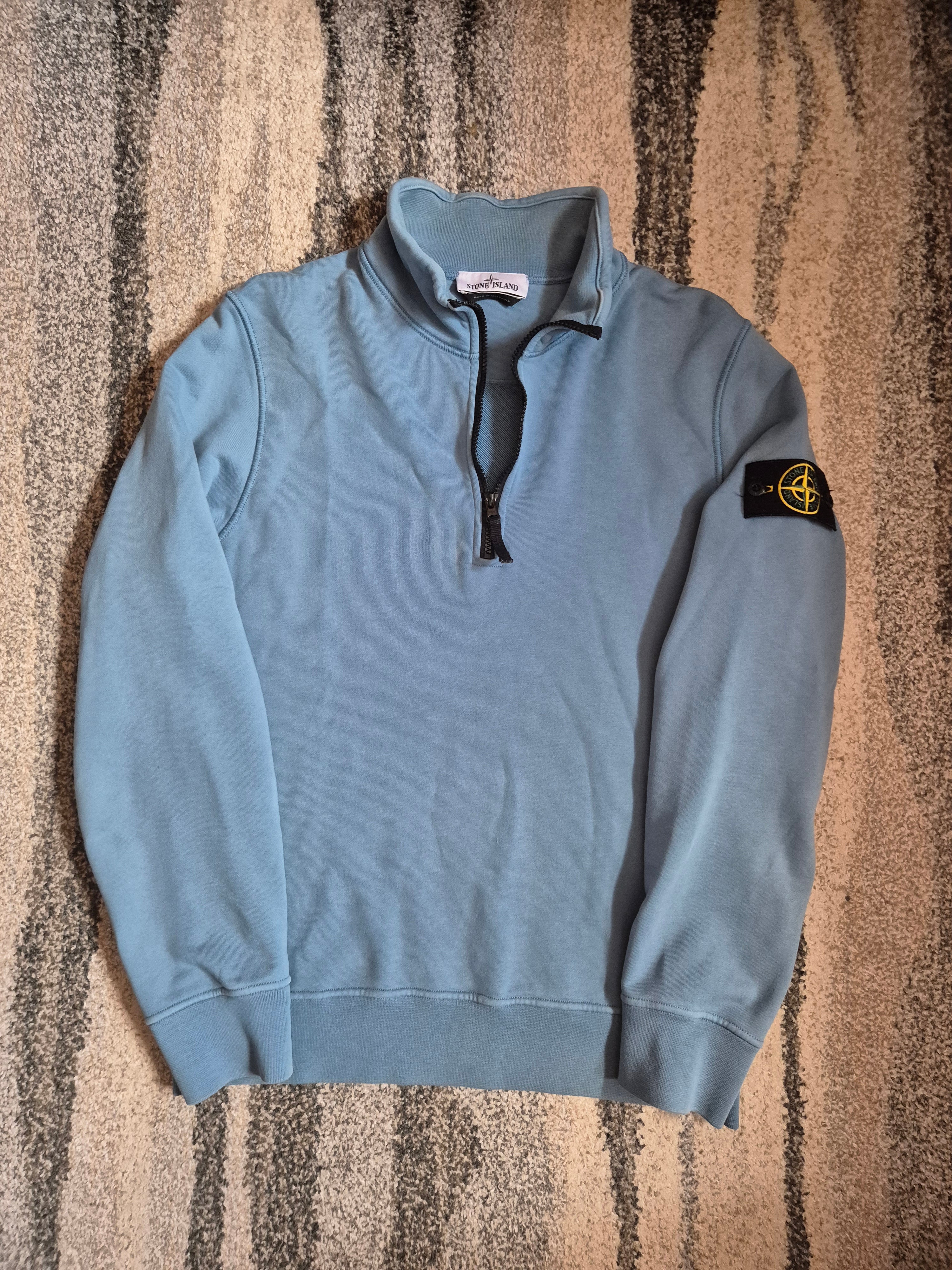 Stone Island Half Zip Blue M