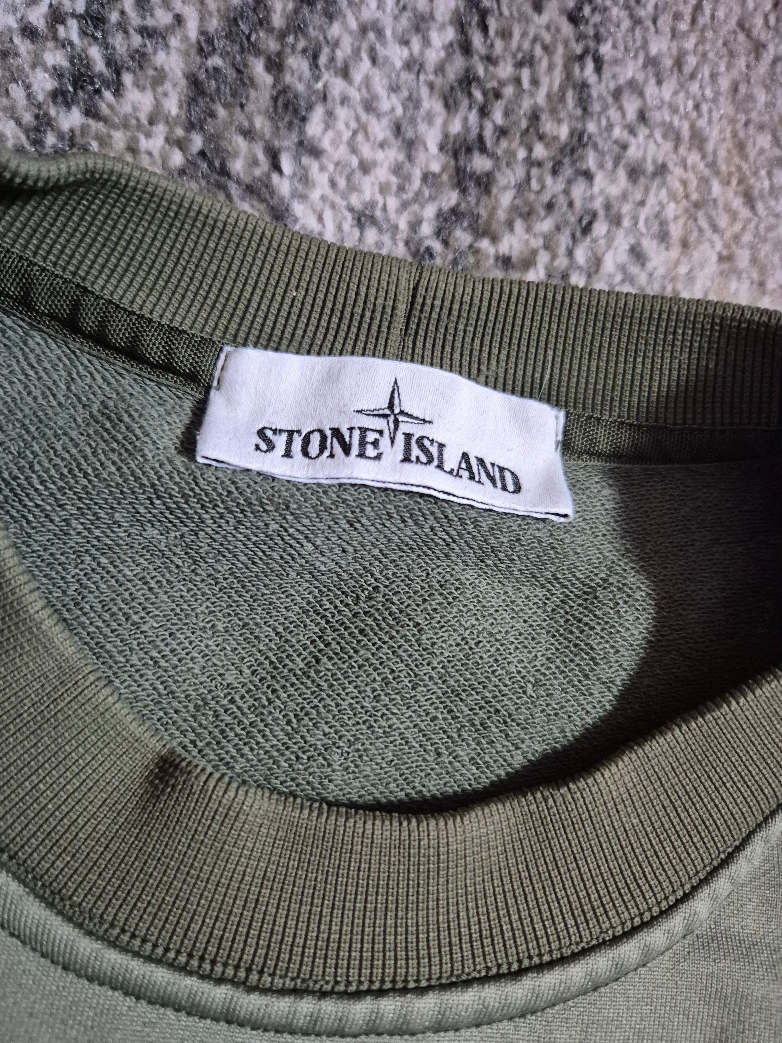 Stone Island Two Tone Khaki Crewneck L