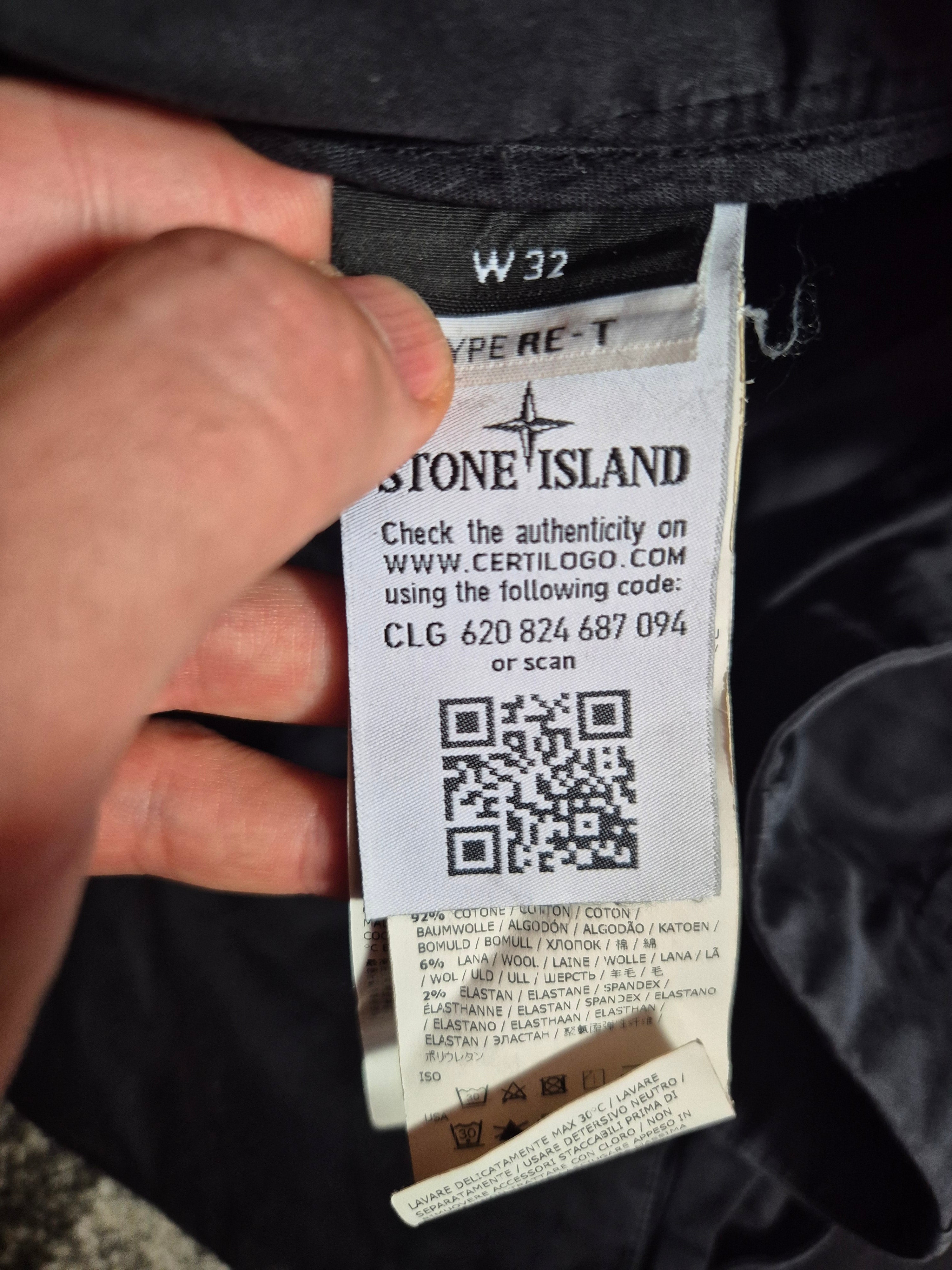 Stone Island Ghost Cargo Pants Black W32