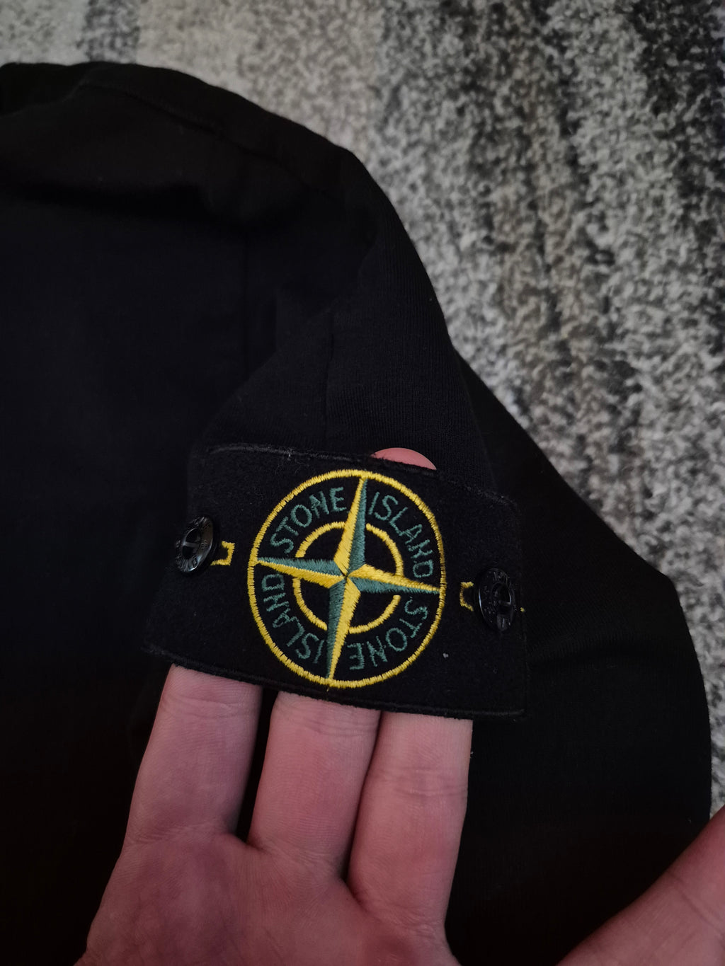 Stone Island Full Zip Hoodie Black XXL