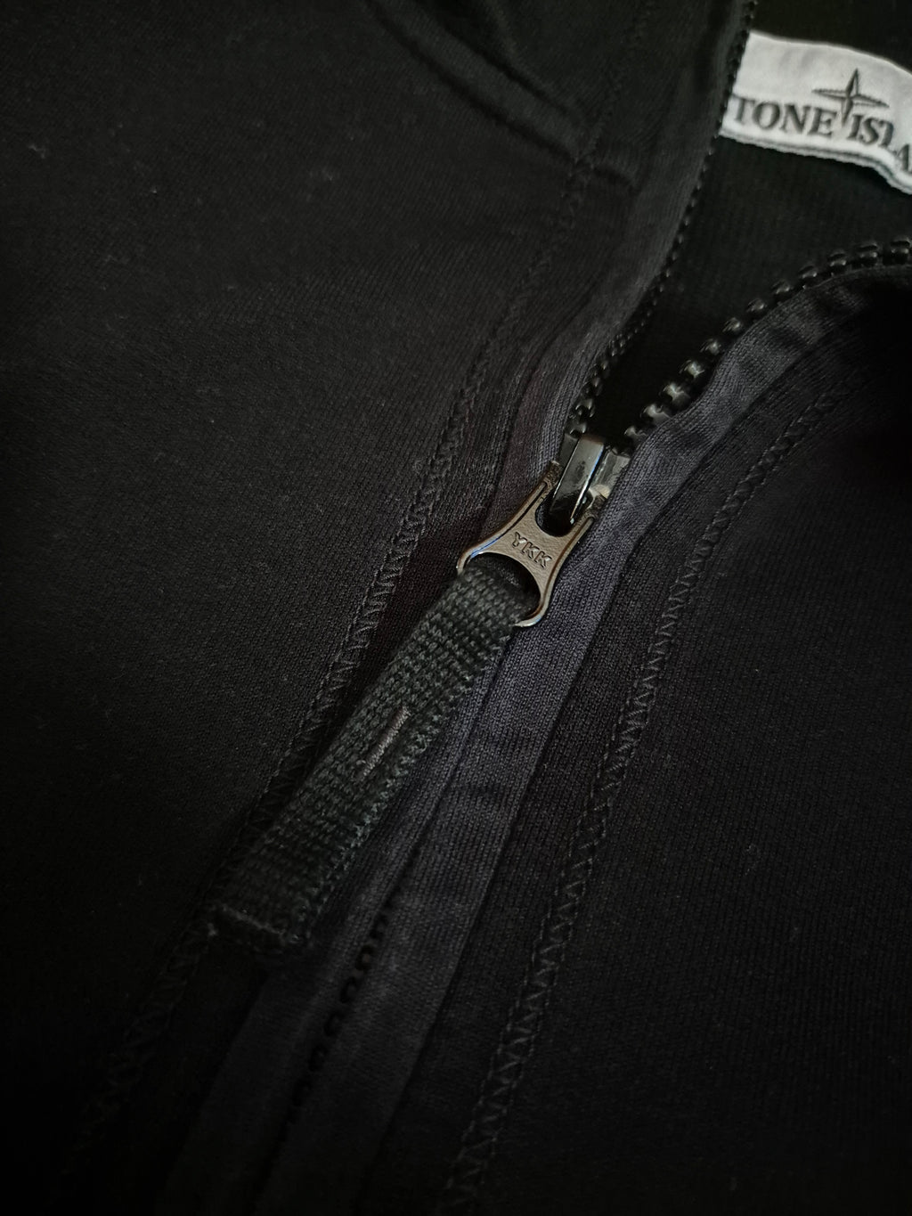 Stone Island Full Zip Hoodie Black XXL