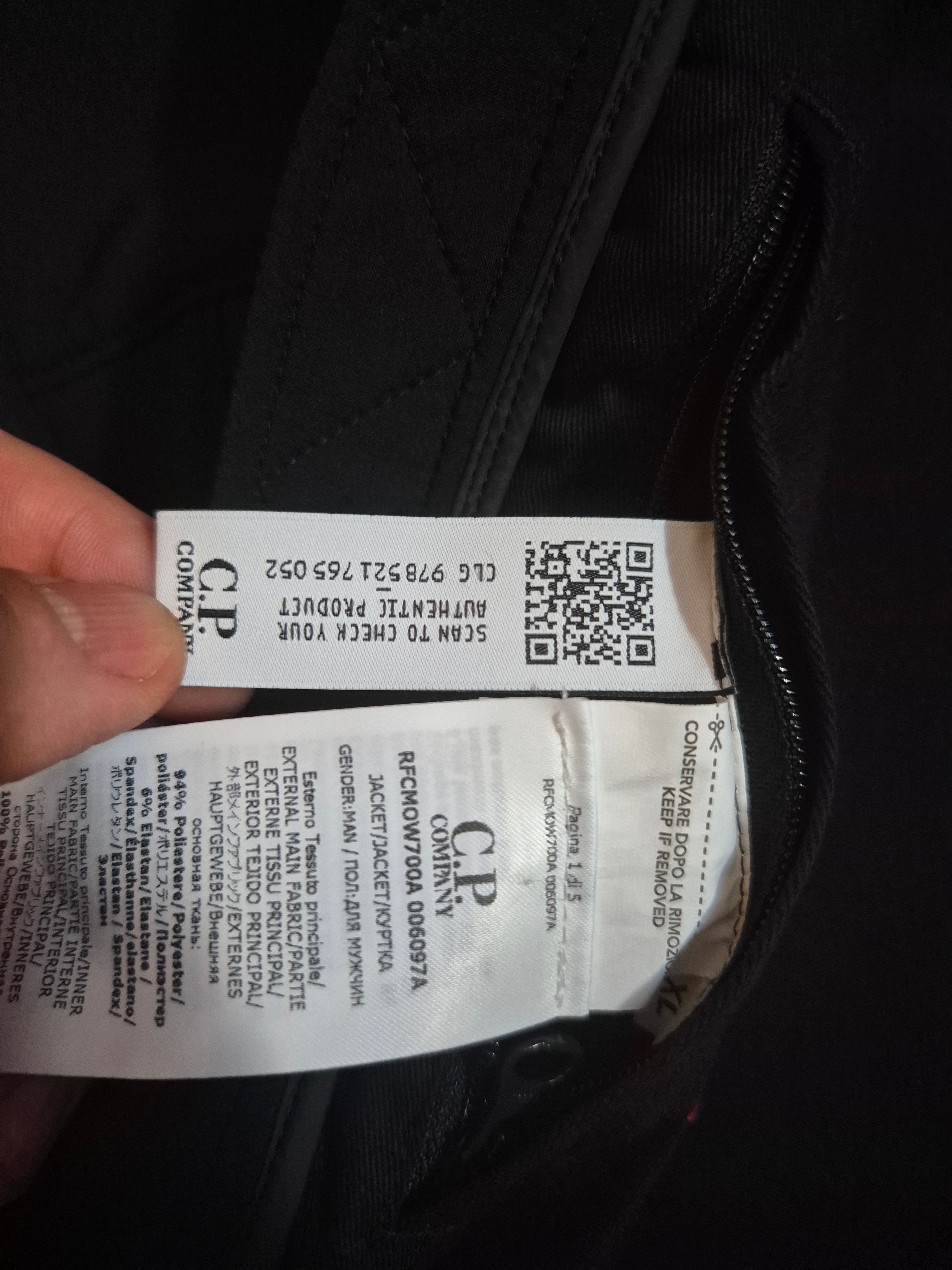 C.P. Company Softshell Jacket Black XL