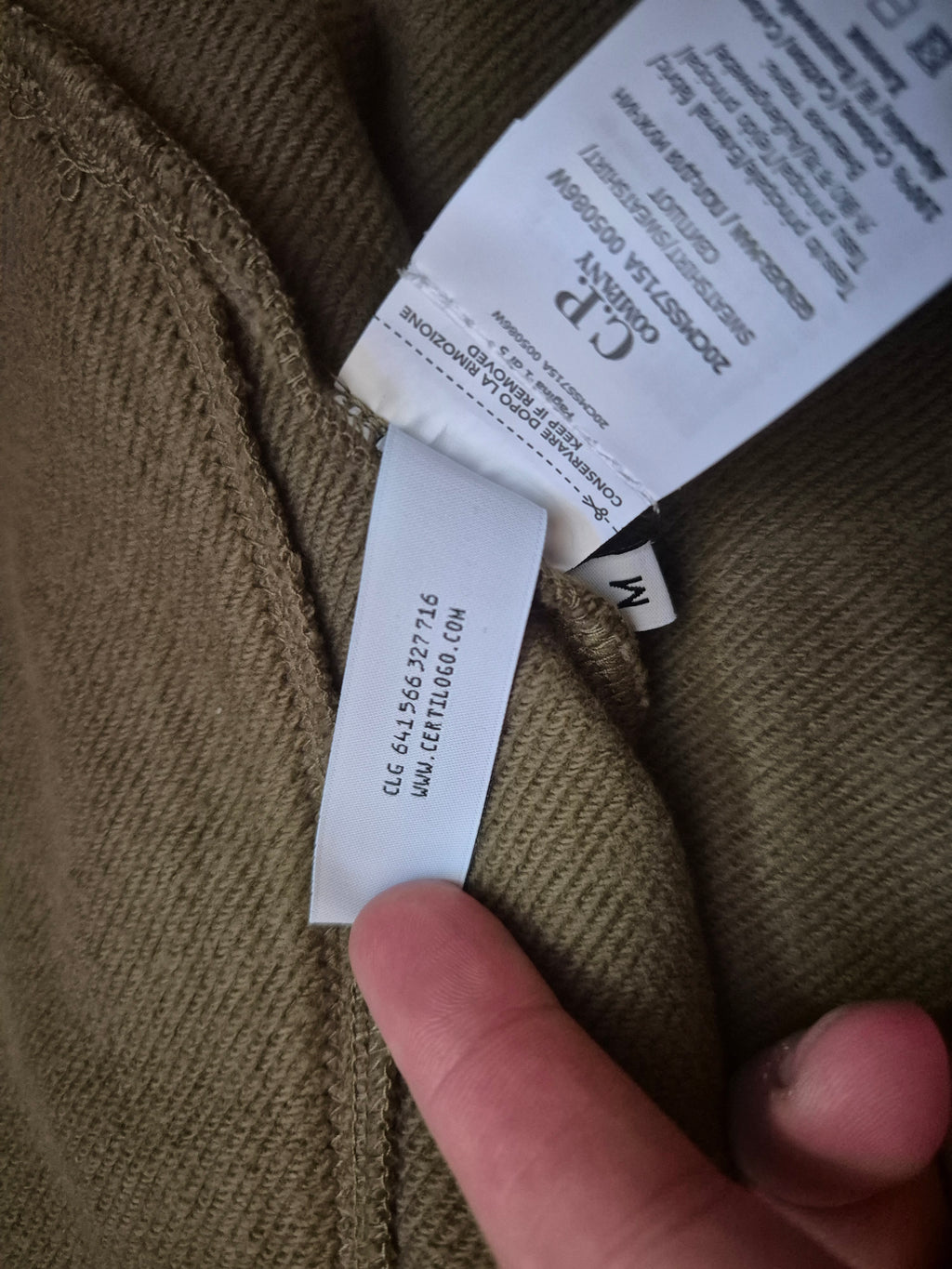 C.P. Company Goggle Zip Hoodie Olive M