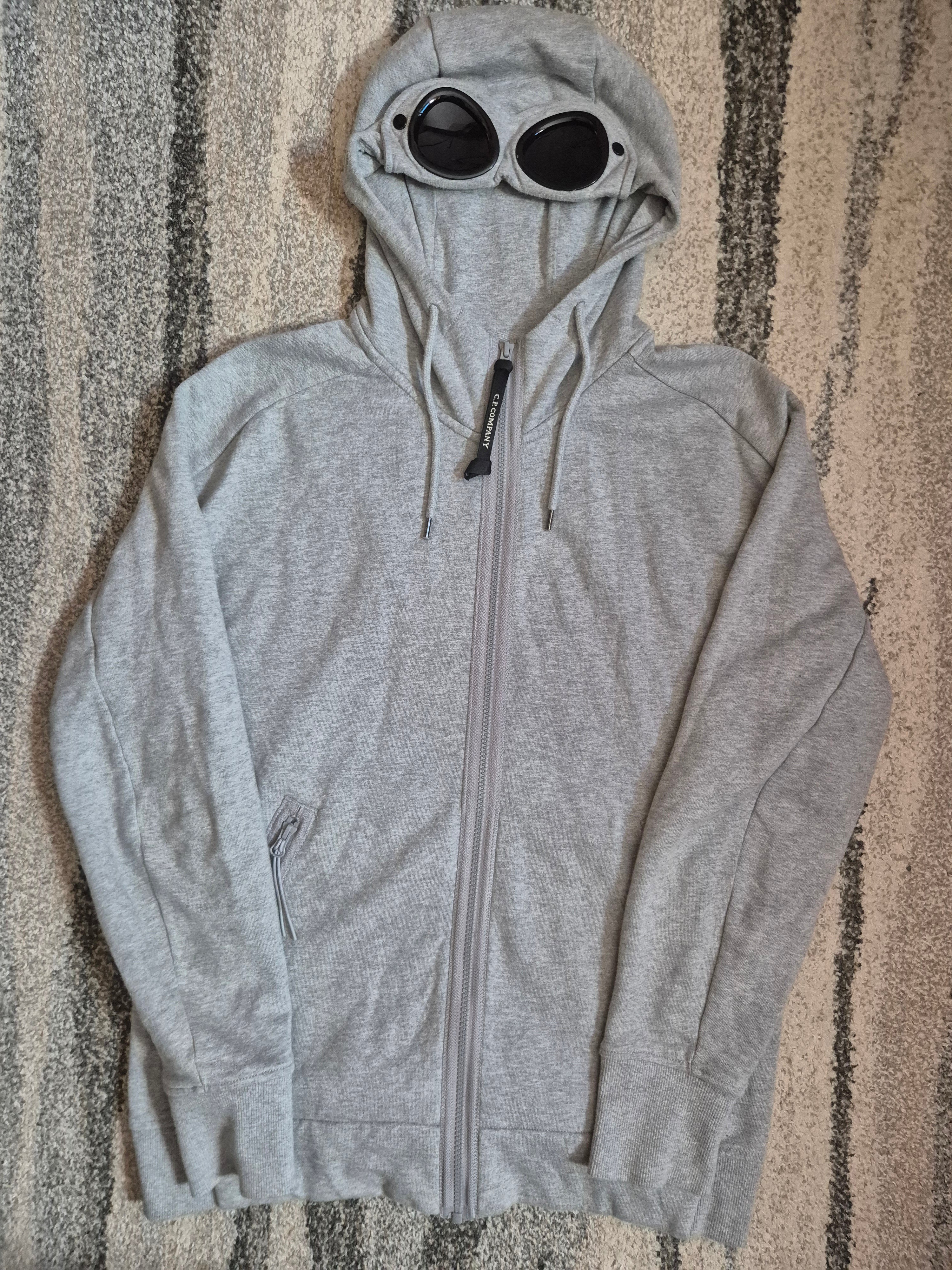 C.P. Company Goggle Zip Hoodie Grey L